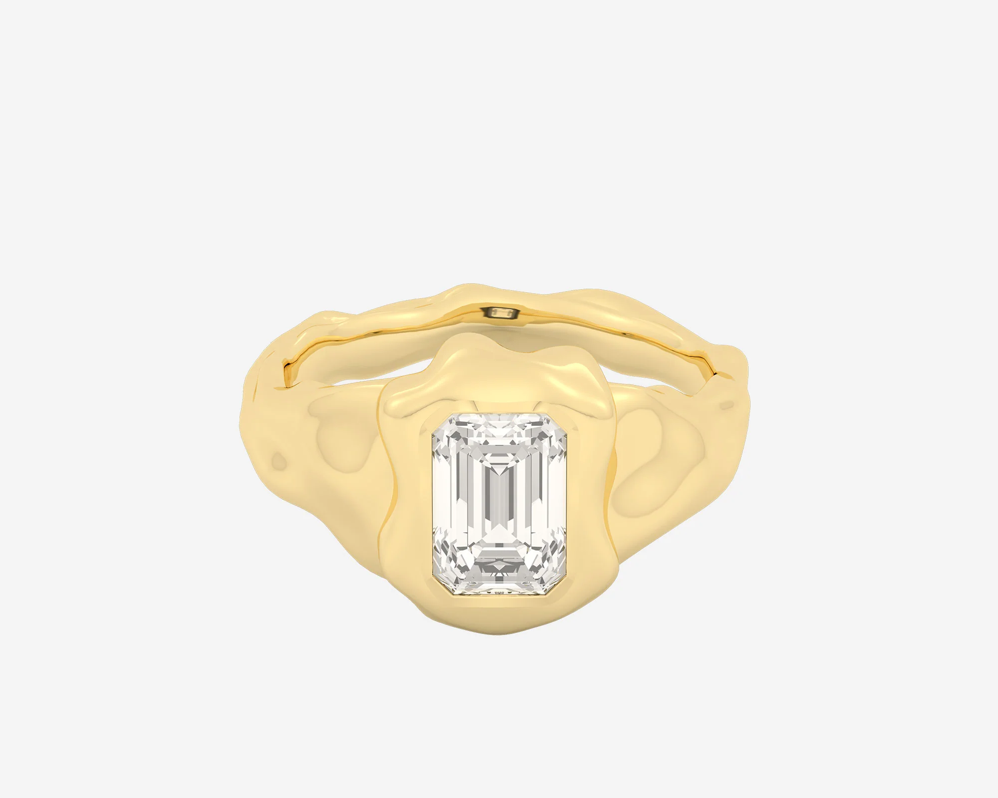 The Legacy Diamond Signet β Emerald
