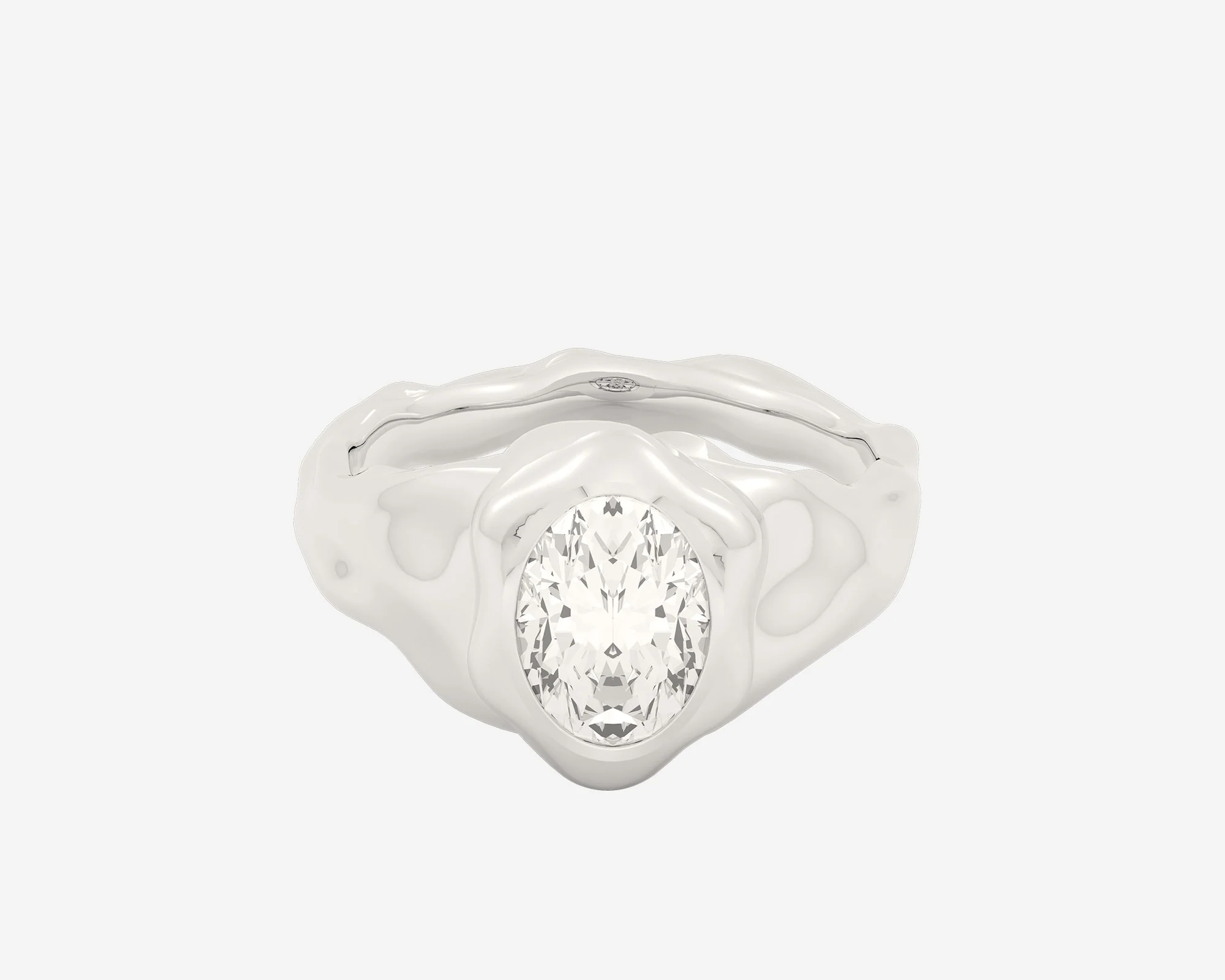 The Legacy Diamond Signet — Oval - Image 2