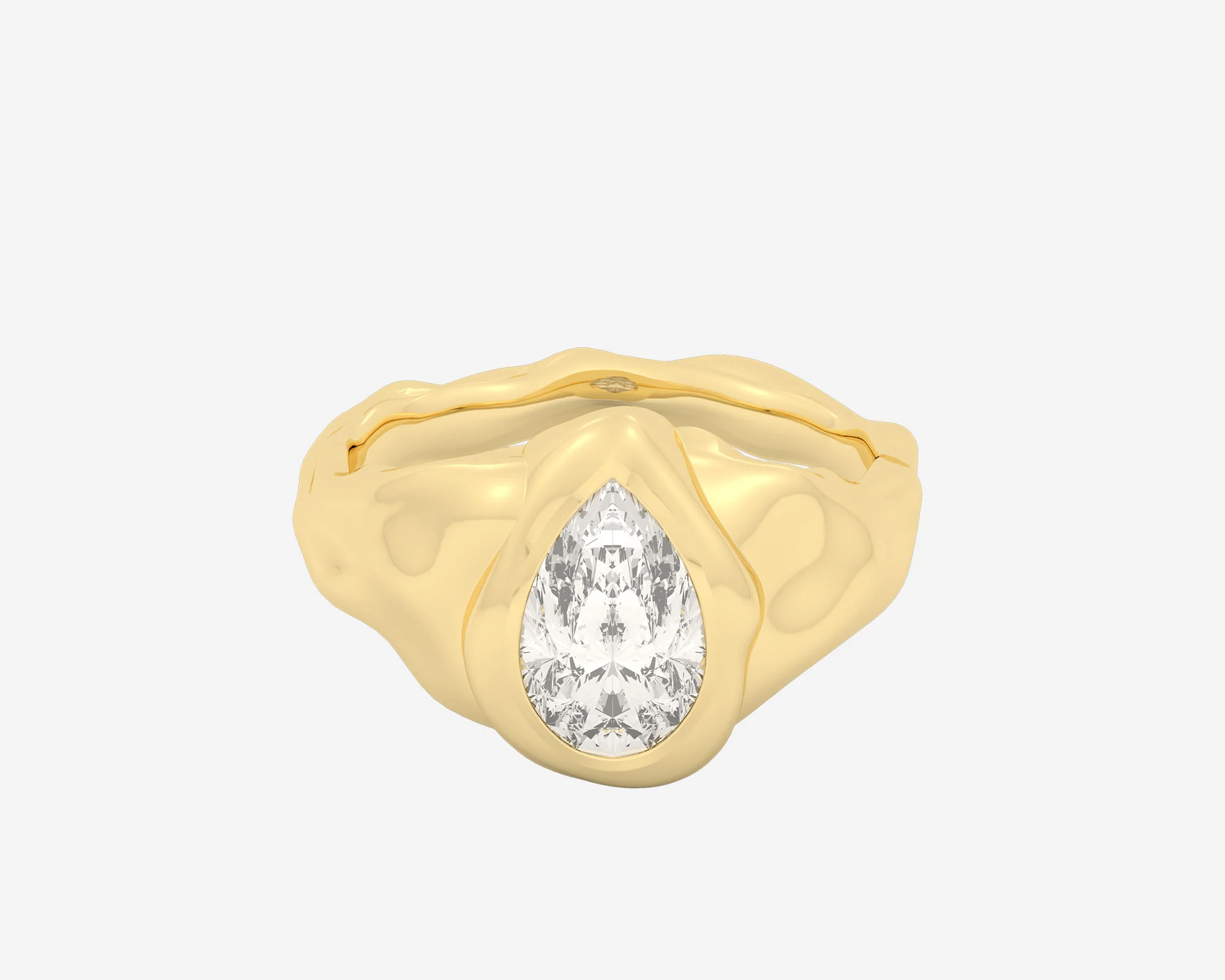 The Legacy Diamond Signet — Pear