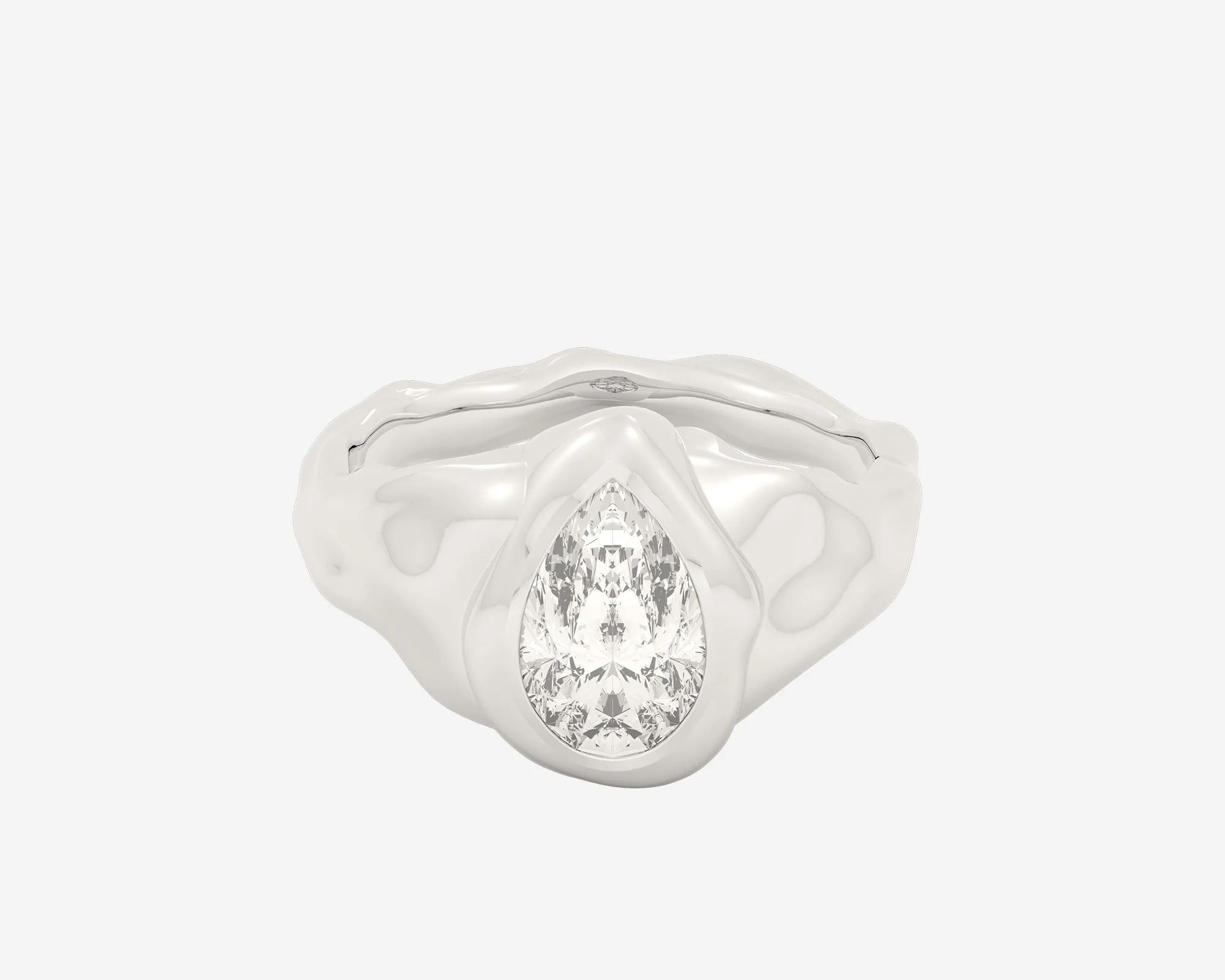 The Legacy Diamond Signet — Pear - Image 2