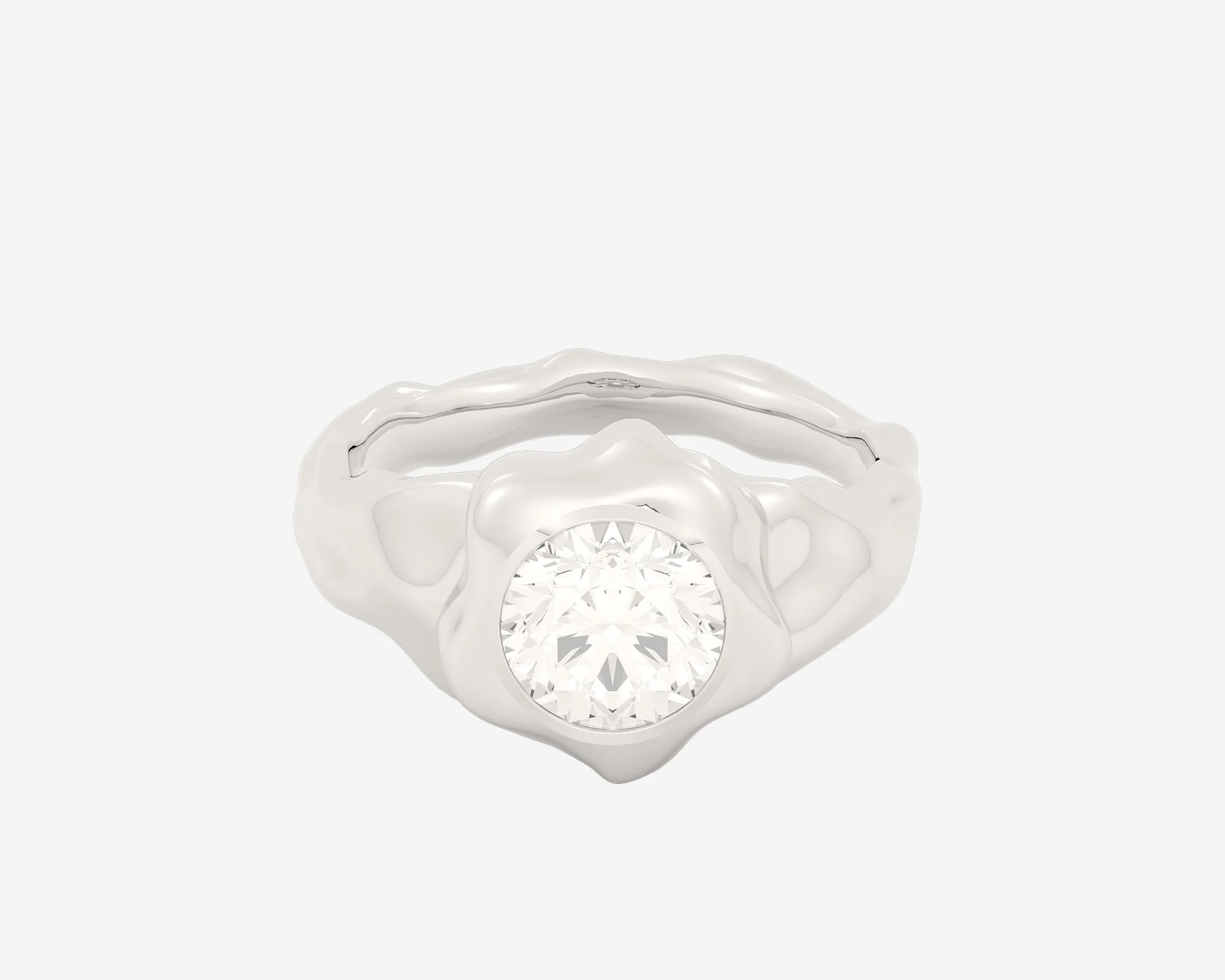 The Legacy Diamond Signet — Round - Image 2