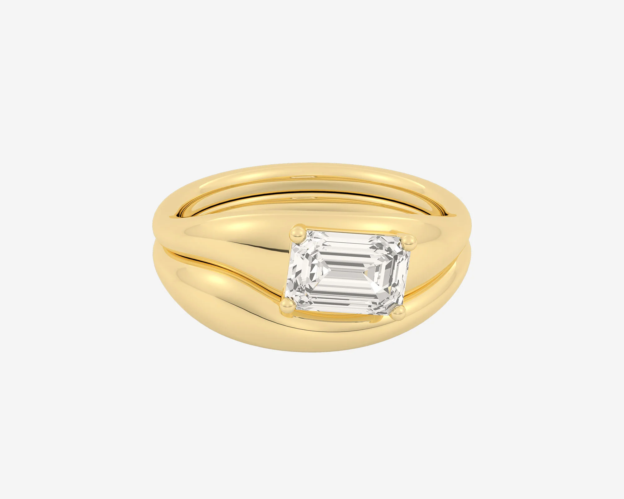 The Melt Solitaire Set — Emerald