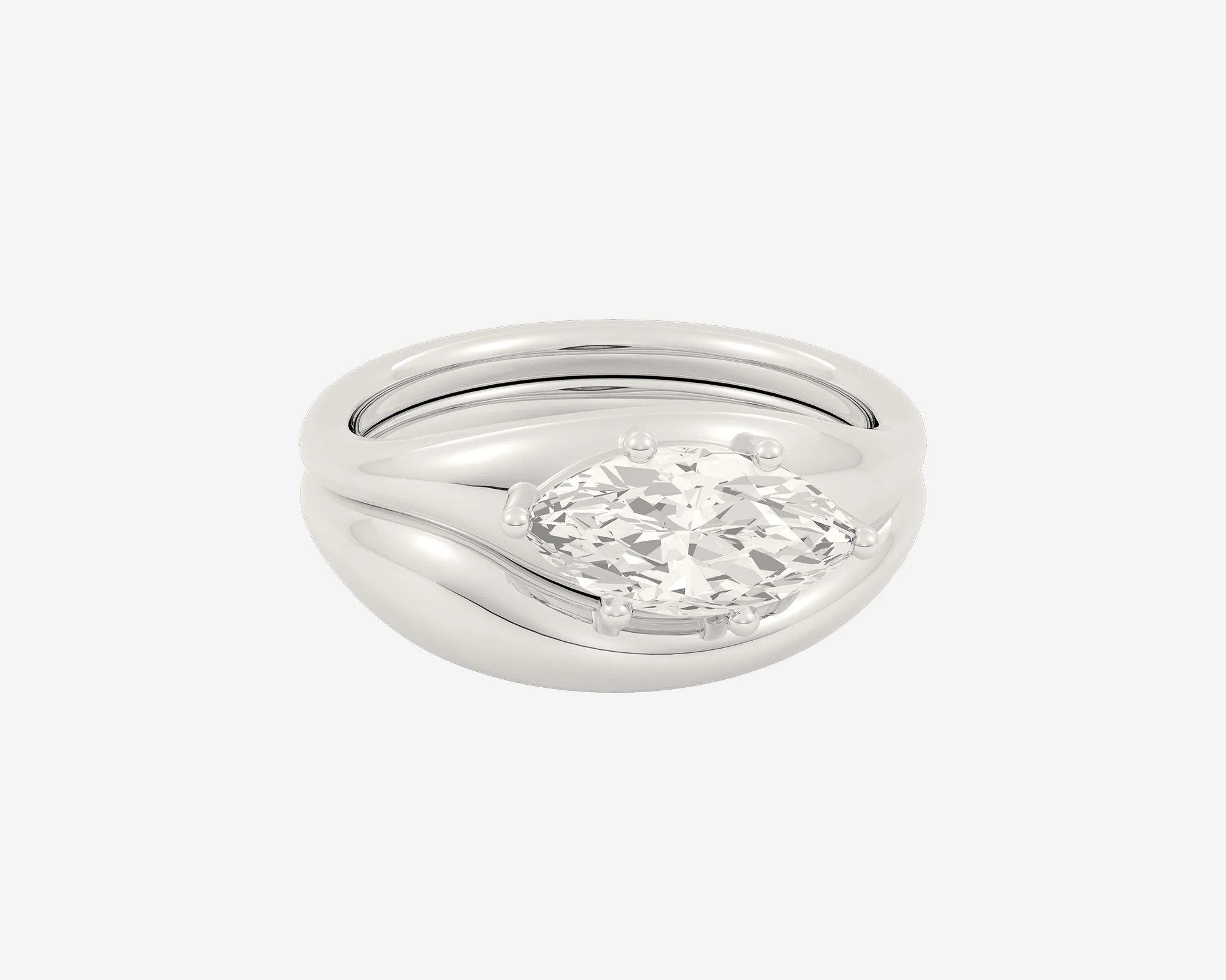 The Melt Solitaire Set — Marquise - Image 2