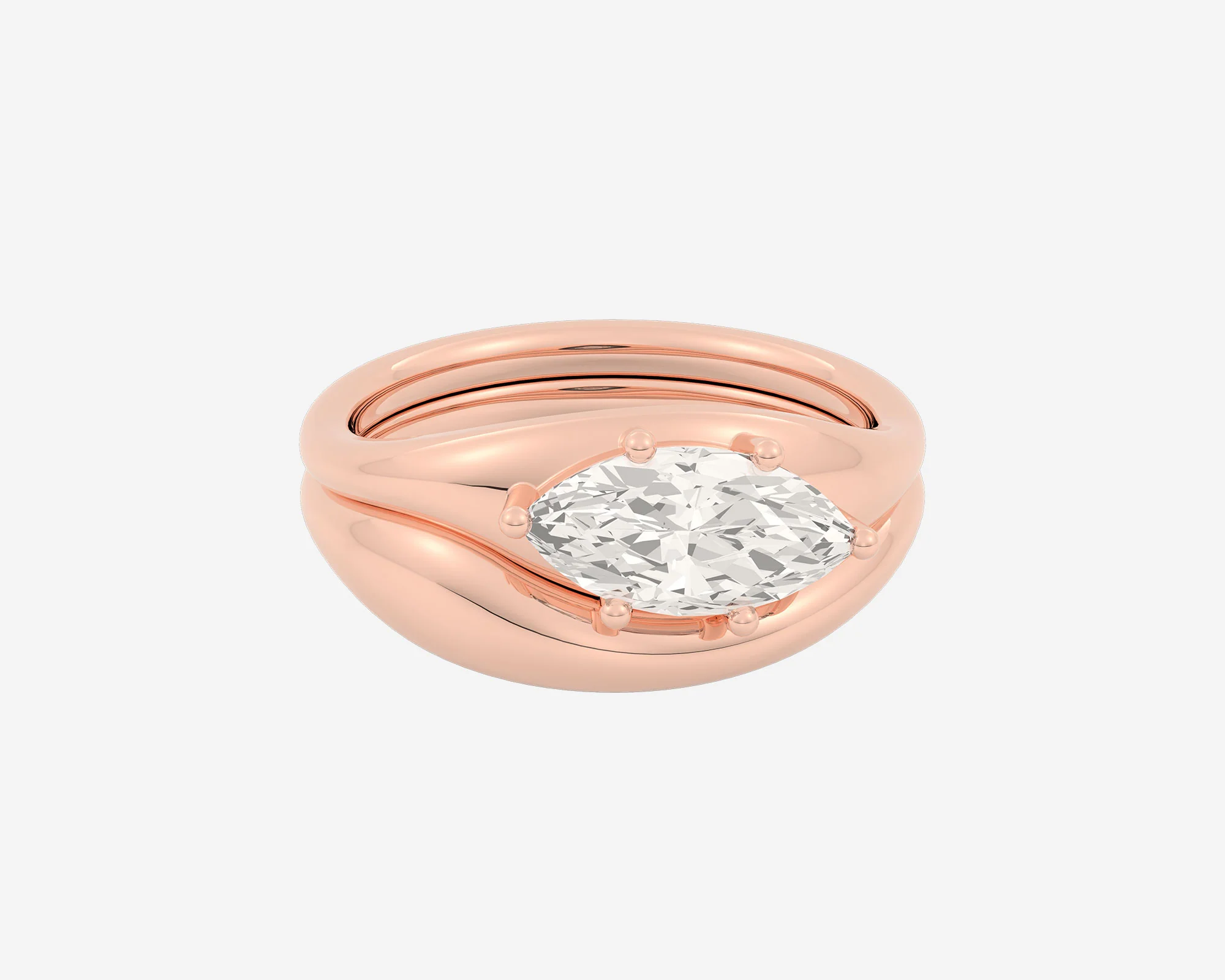 The Melt Solitaire Set — Marquise - Image 3