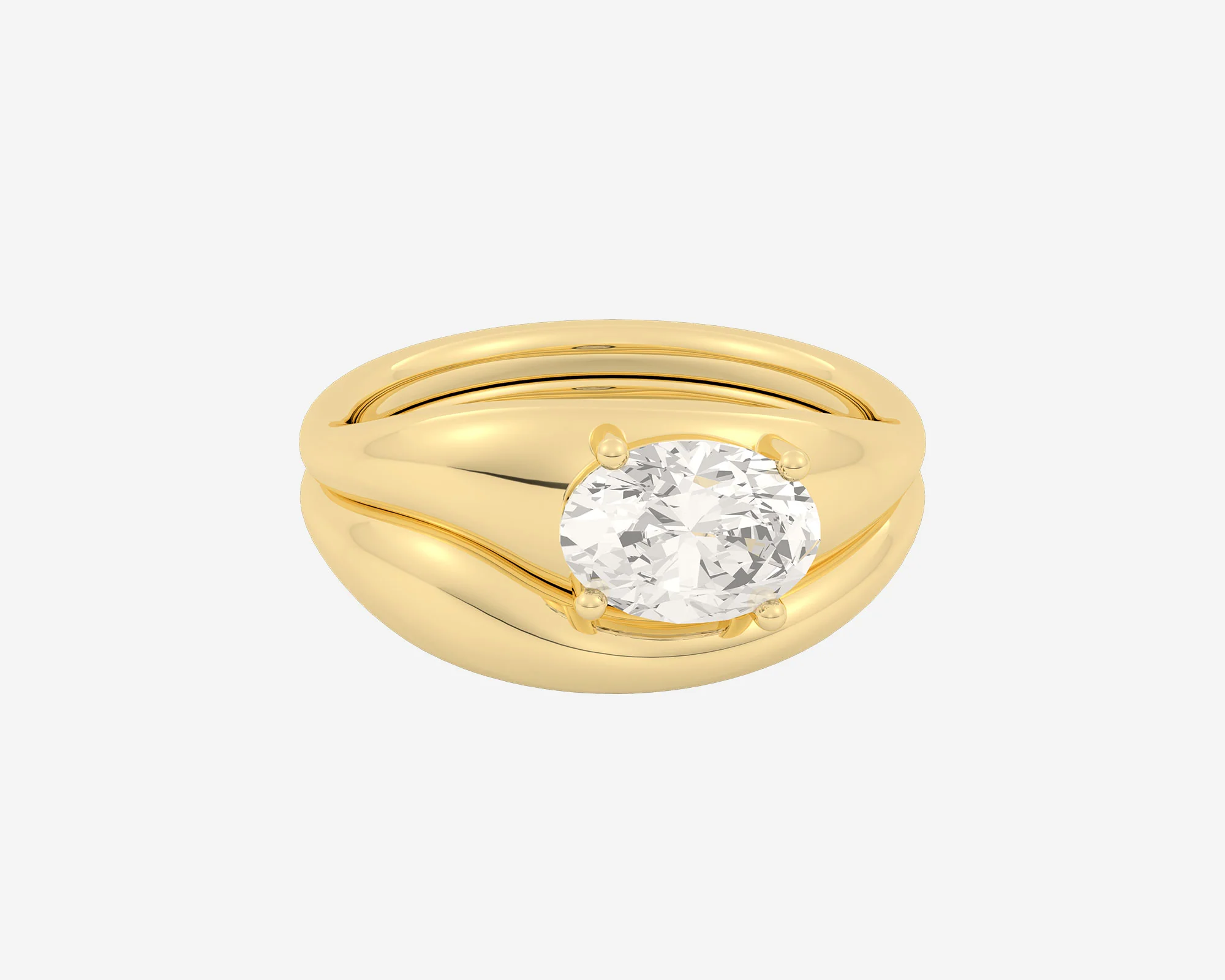 The Melt Solitaire Set — Oval
