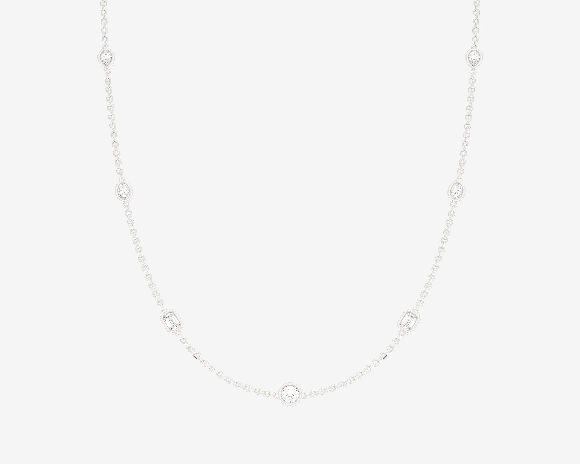 The Mixed Stone Station Necklace - Image 5