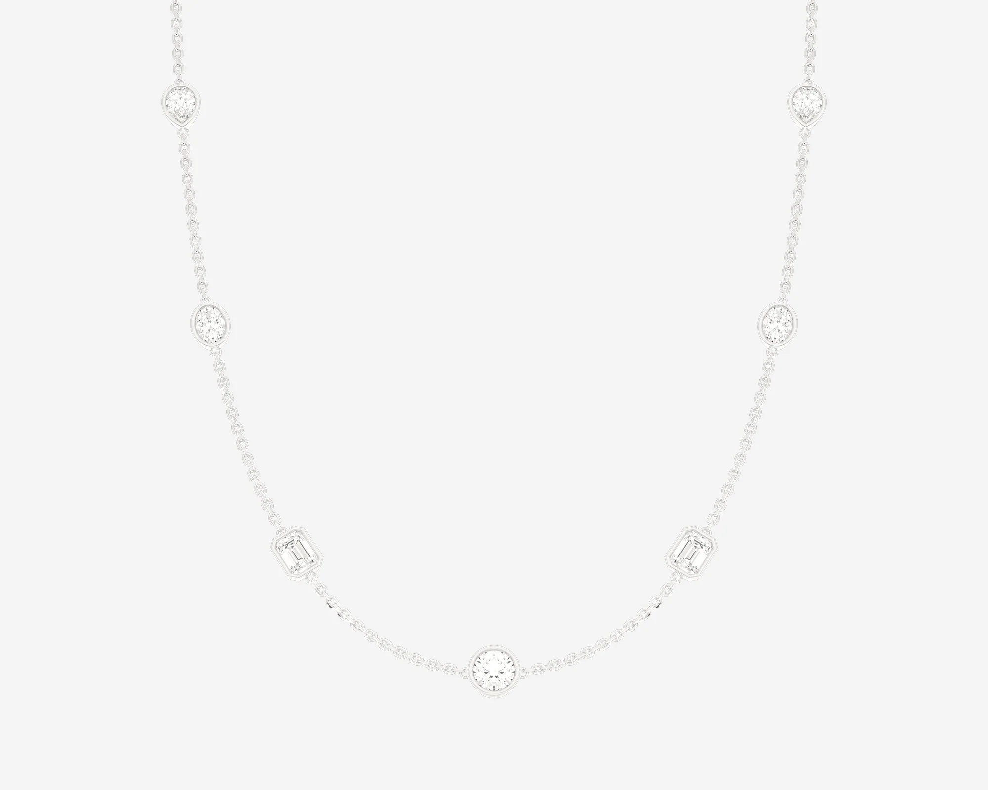 The Mixed Stone Station Necklace - Image 6