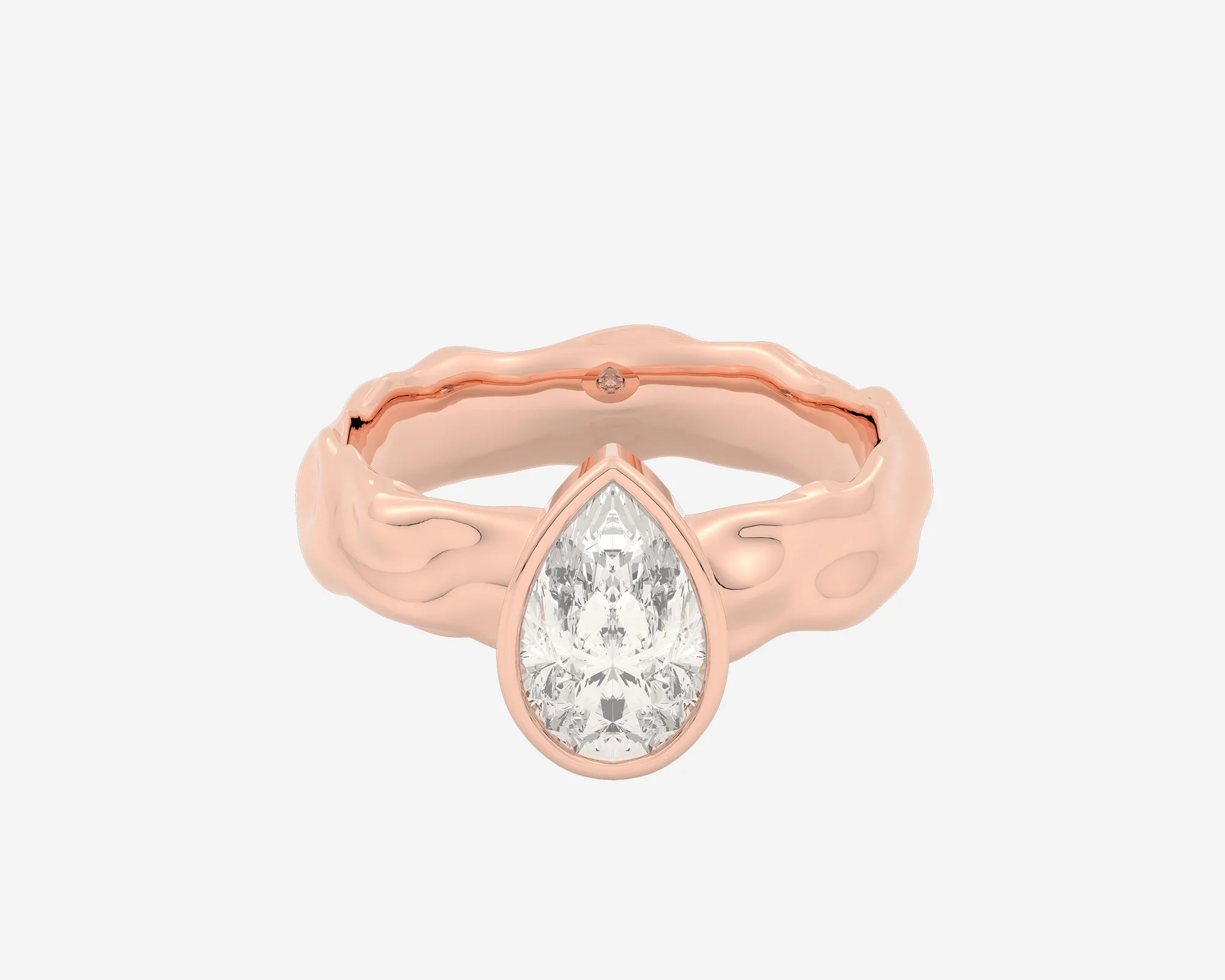 The Organic Bezel Solitaire — Pear - Image 6