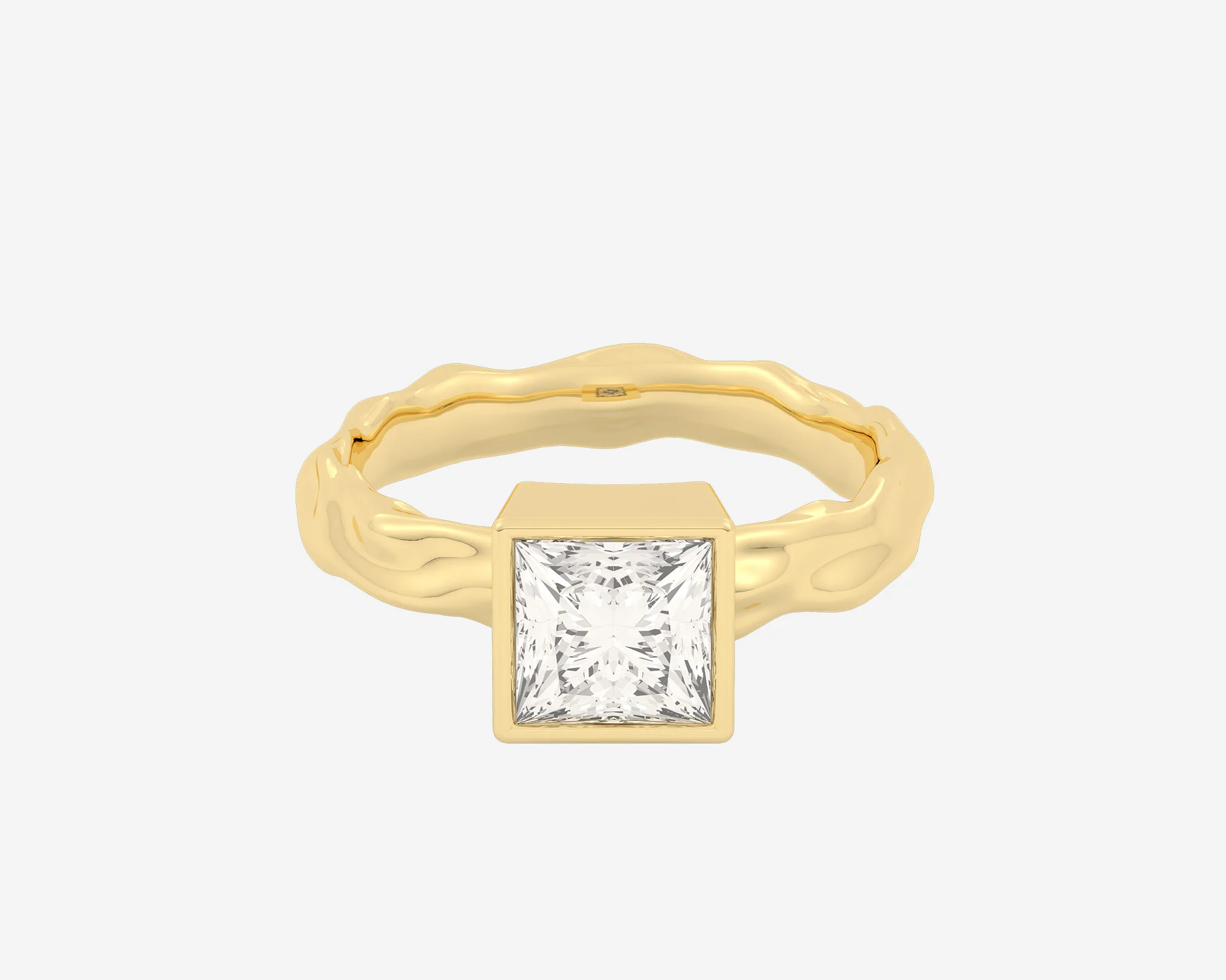 The Organic Bezel Solitaire — Princess - Image 4