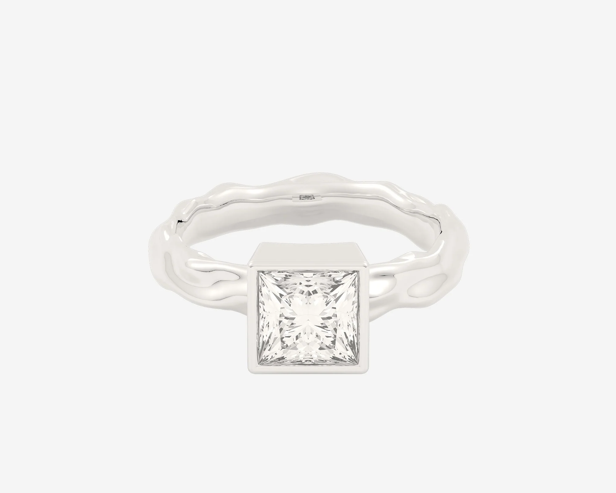 The Organic Bezel Solitaire — Princess - Image 5