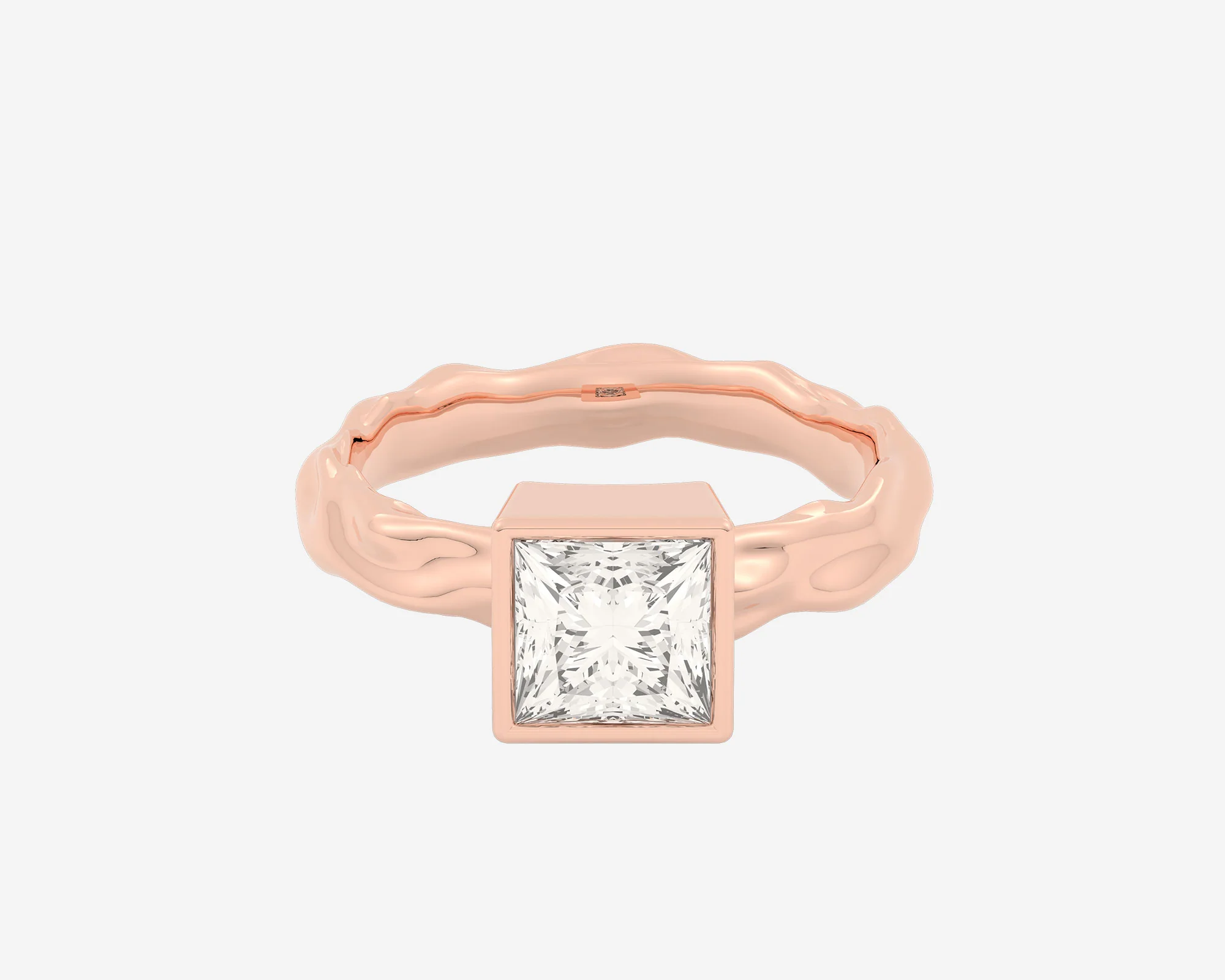 The Organic Bezel Solitaire — Princess - Image 6