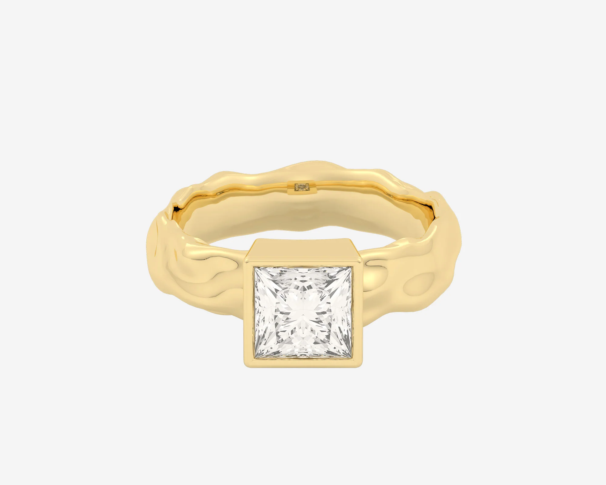 The Organic Bezel Solitaire — Princess - Image 7