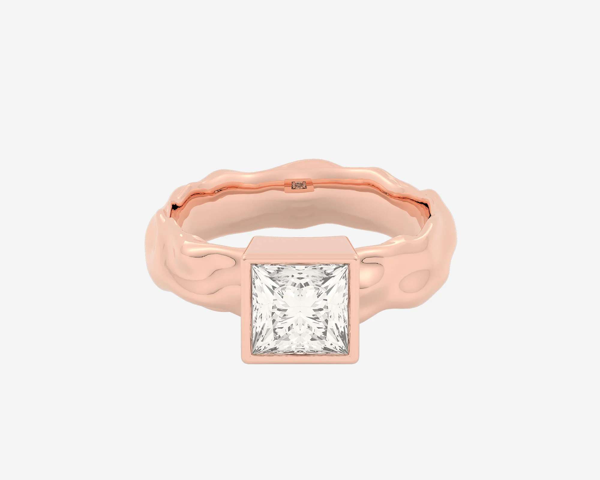 The Organic Bezel Solitaire — Princess - Image 9