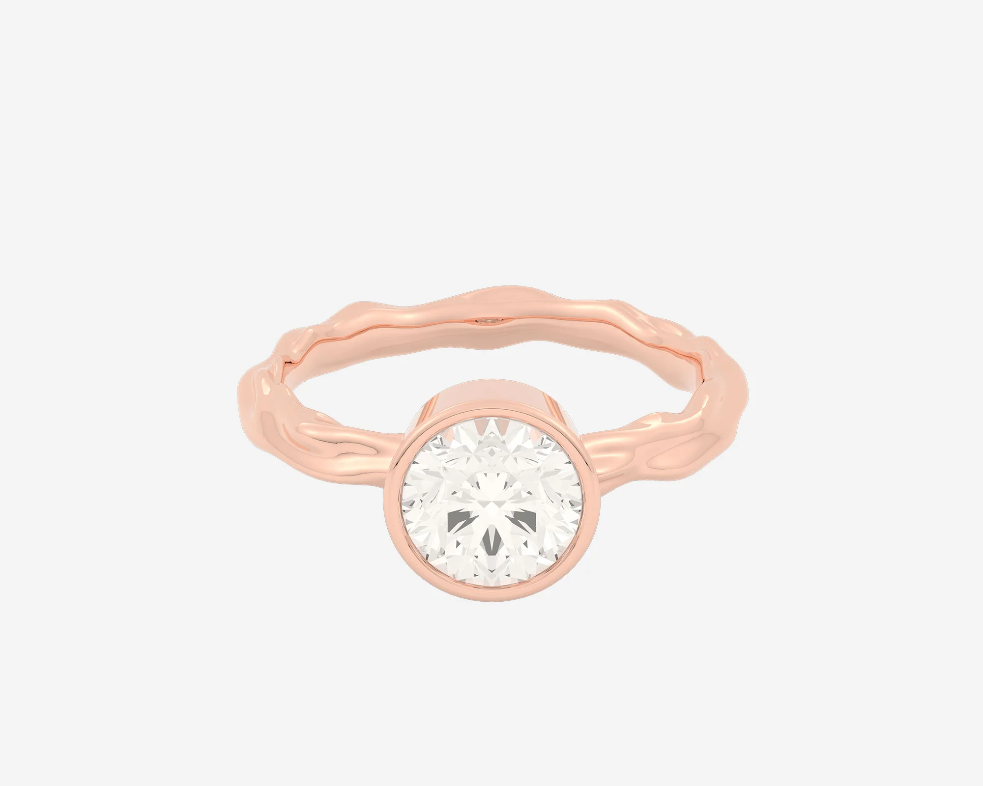 The Organic Bezel Solitaire — Round - Image 3