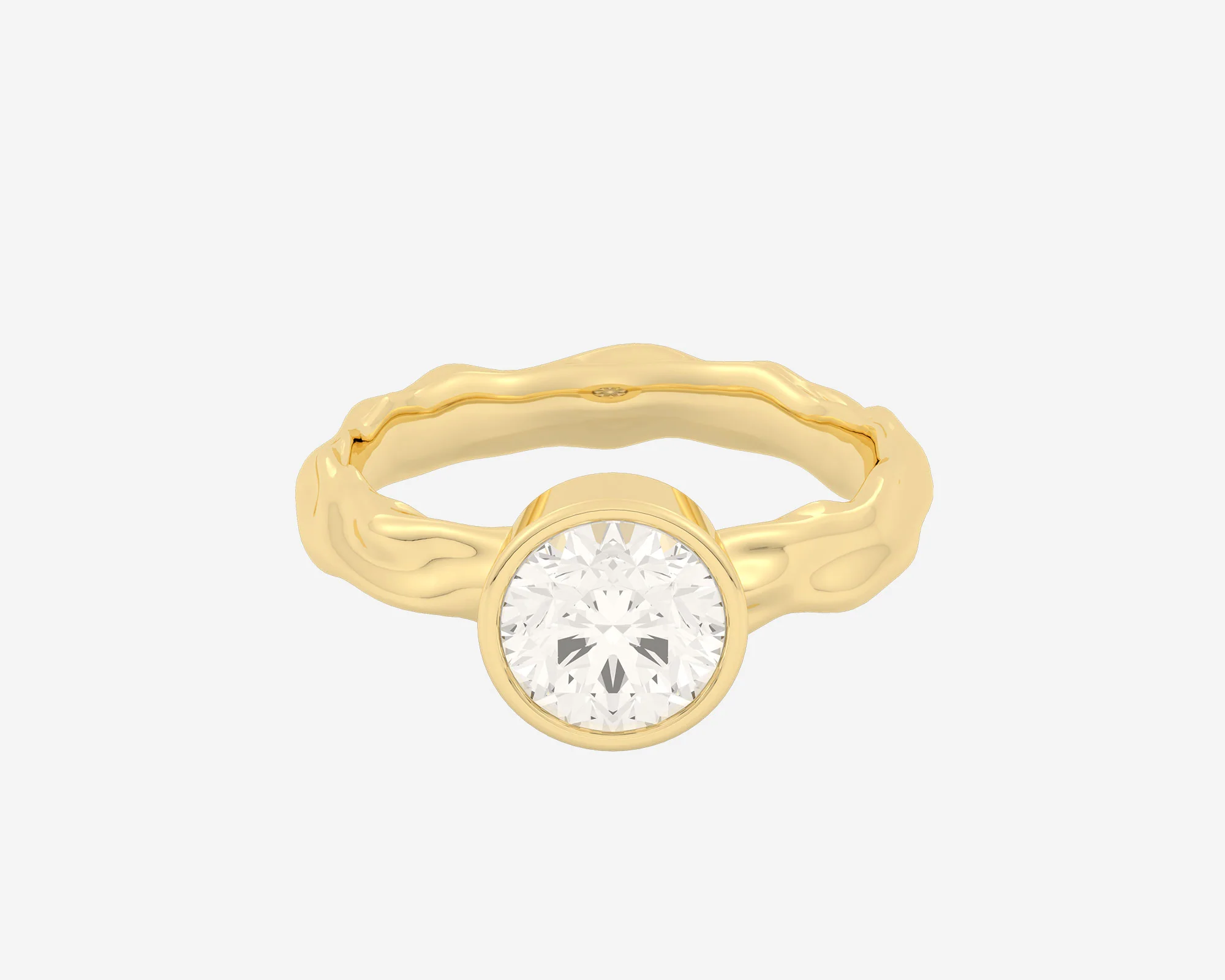 The Organic Bezel Solitaire — Round - Image 4