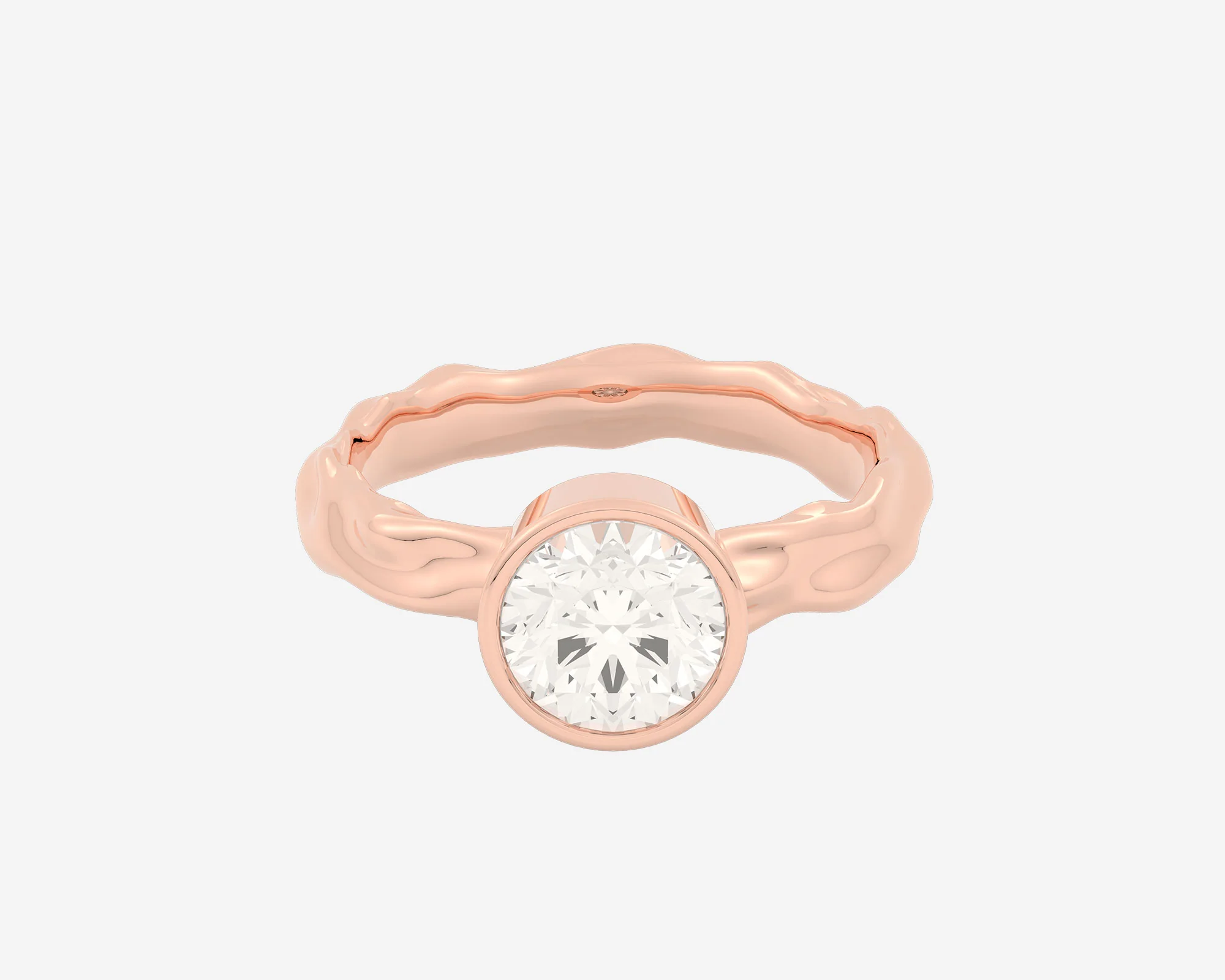 The Organic Bezel Solitaire — Round - Image 5