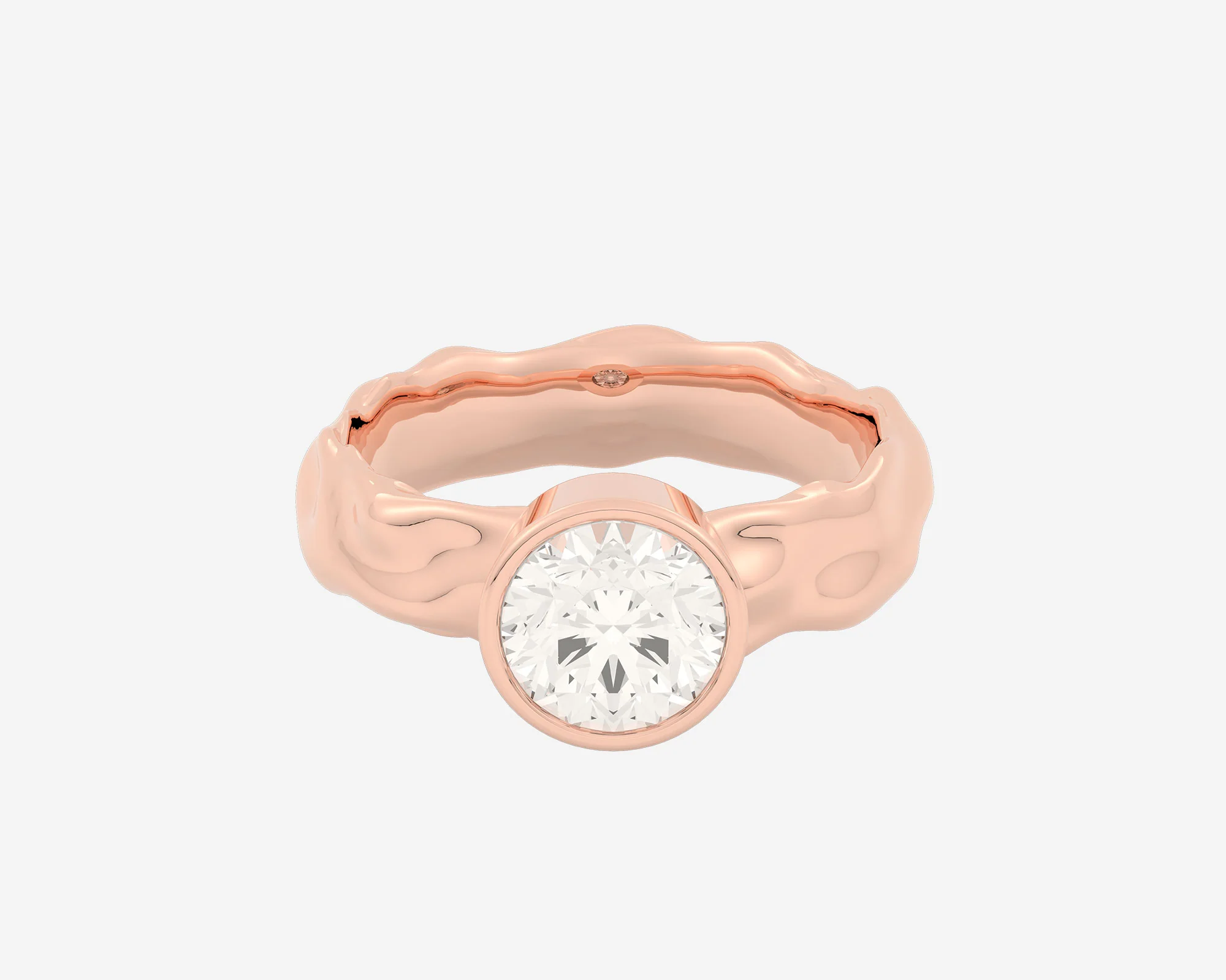 The Organic Bezel Solitaire — Round - Image 9