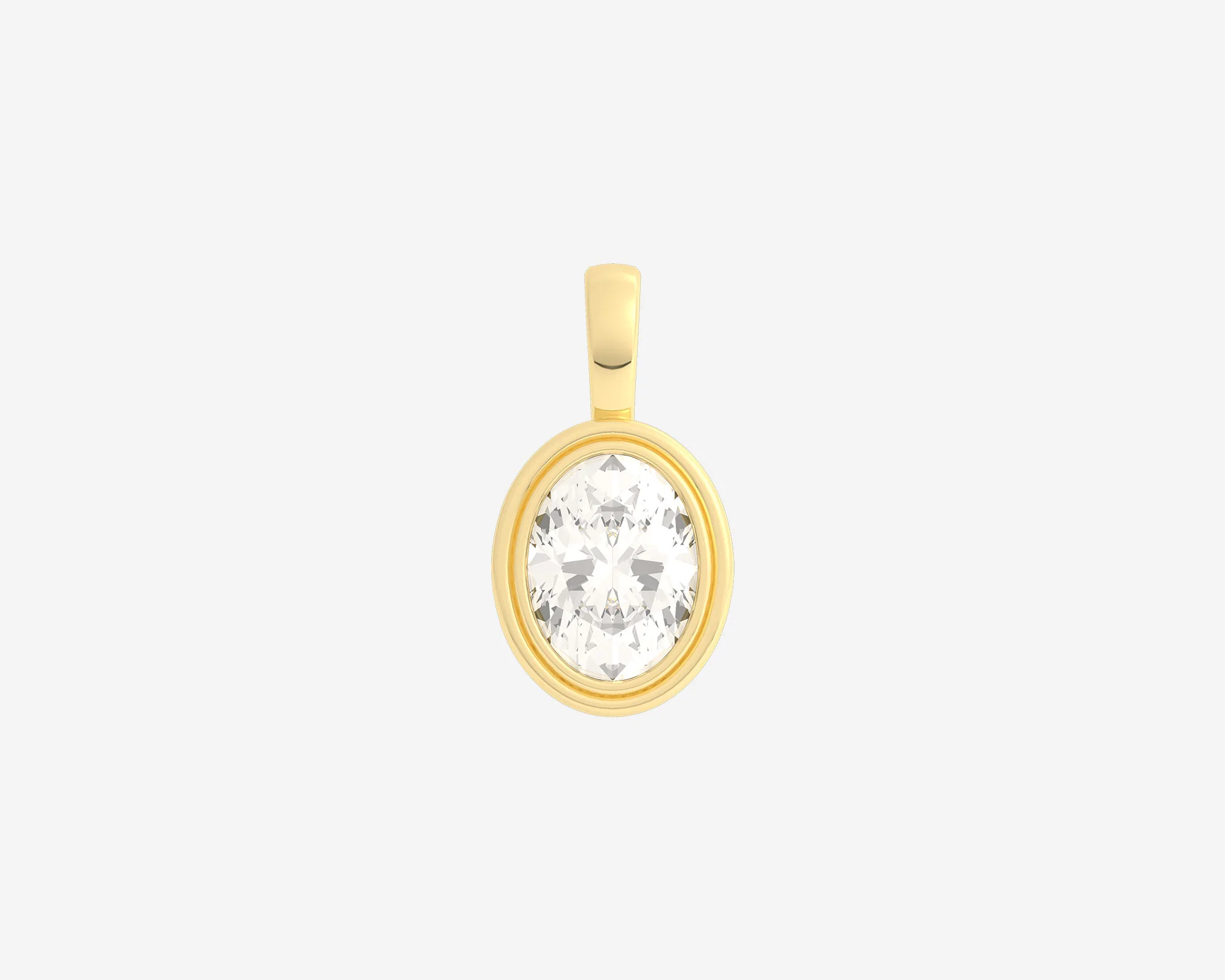 The Oval Bezel Pendant - Image 4