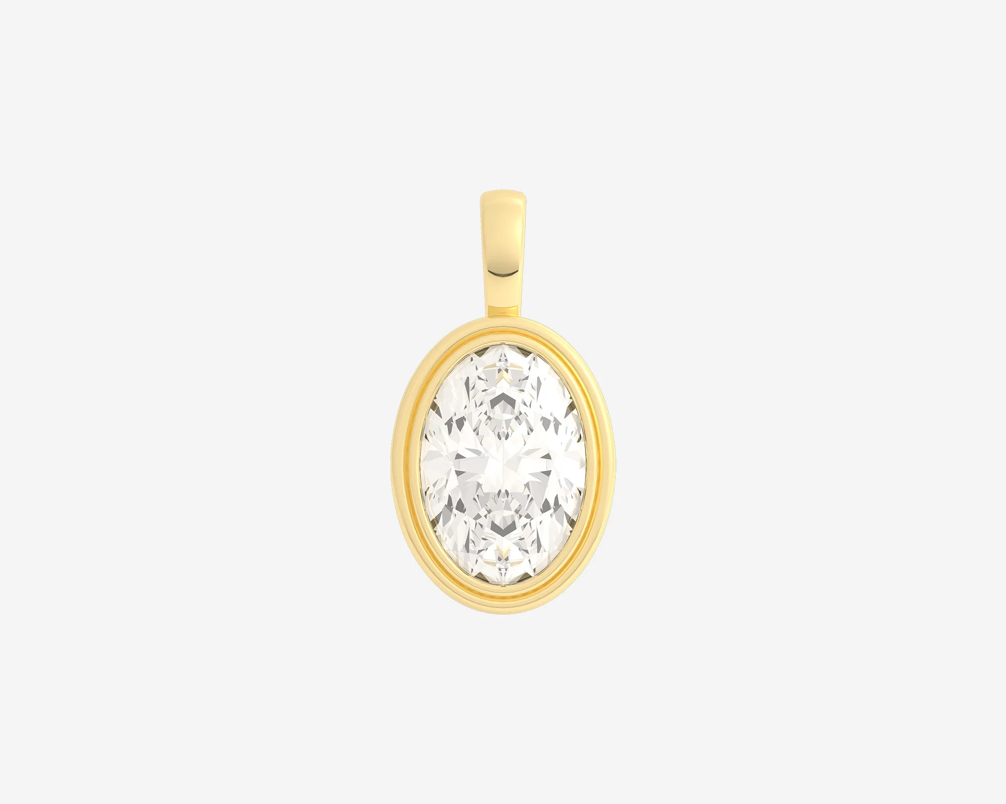 The Oval Bezel Pendant - Image 7