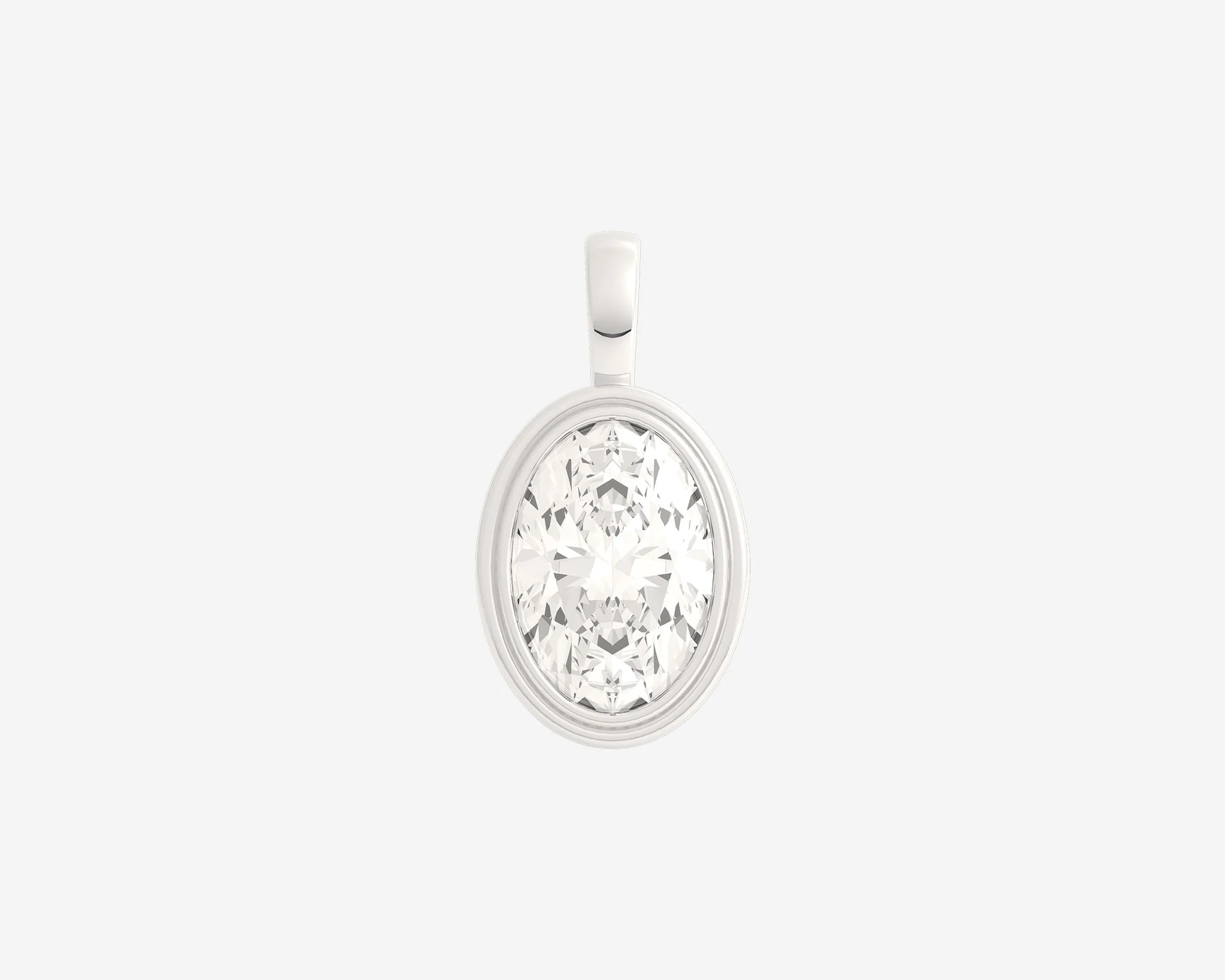 The Oval Bezel Pendant - Image 8