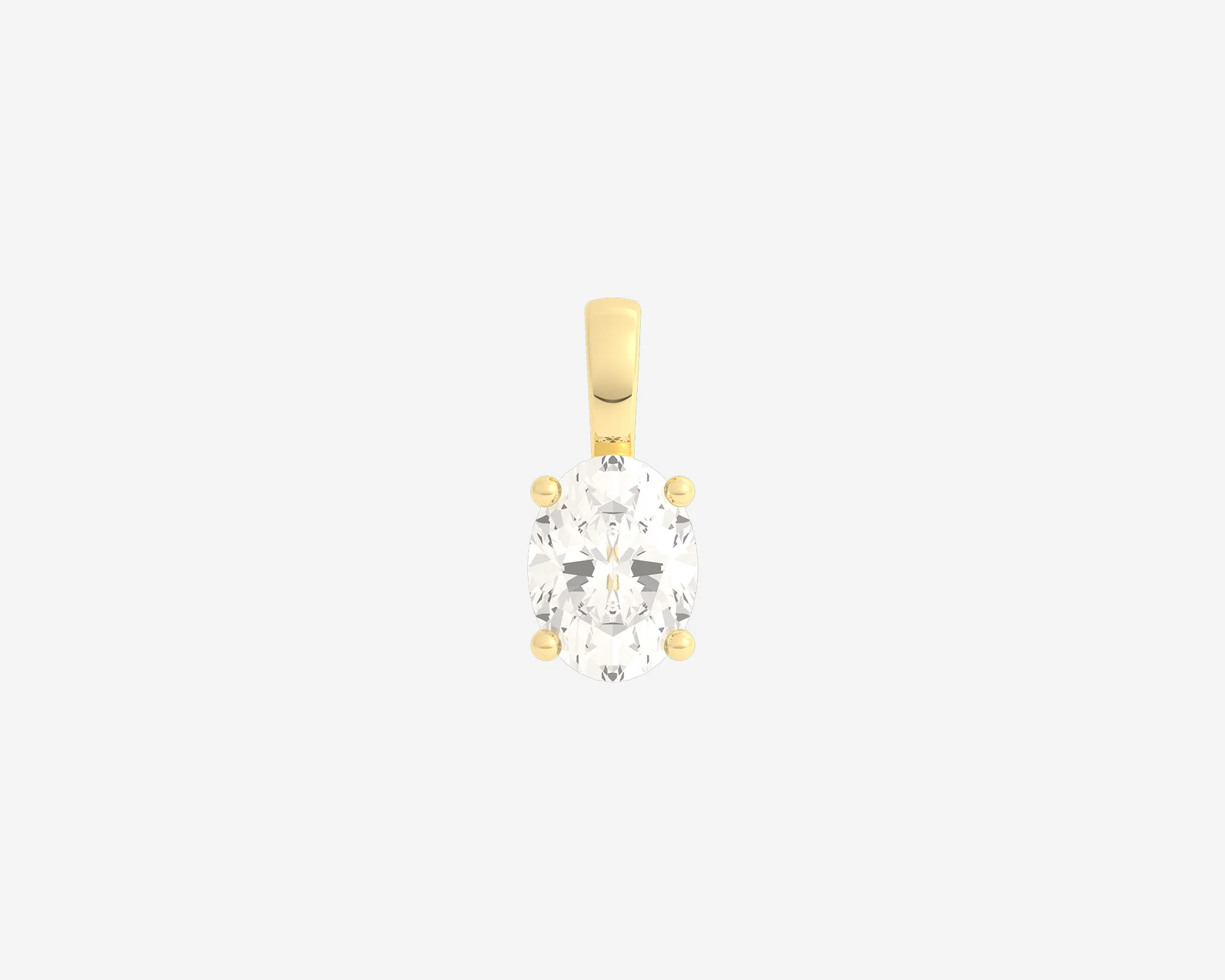 The Oval Diamond Pendant - Image 4