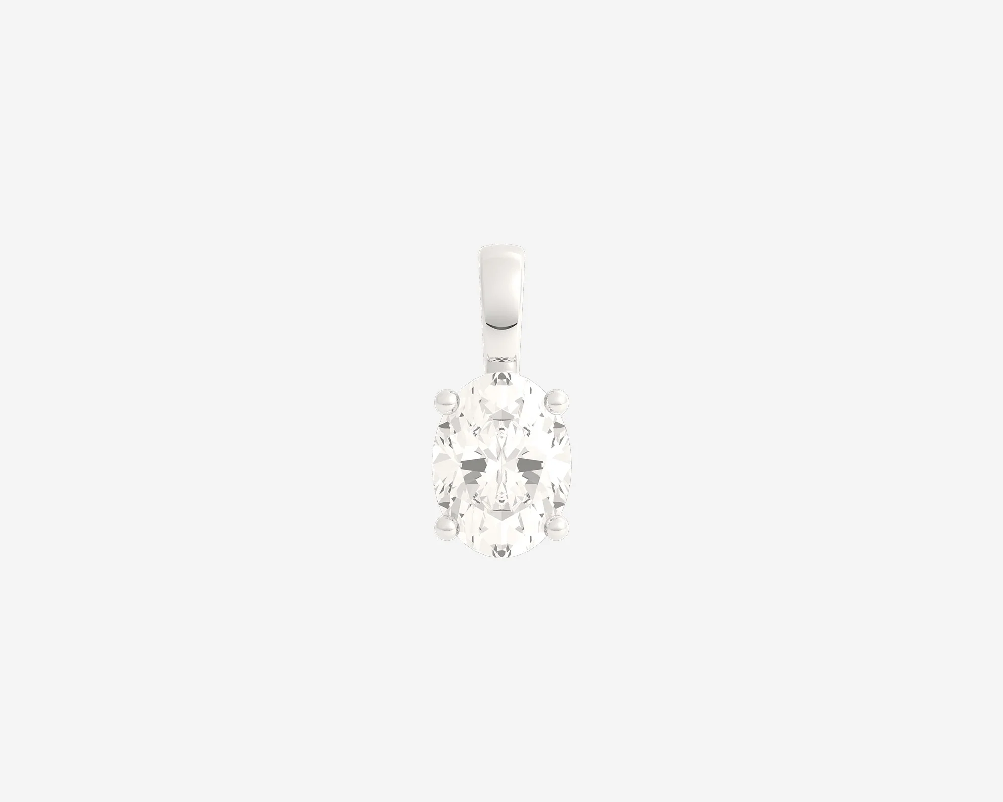 The Oval Diamond Pendant - Image 5