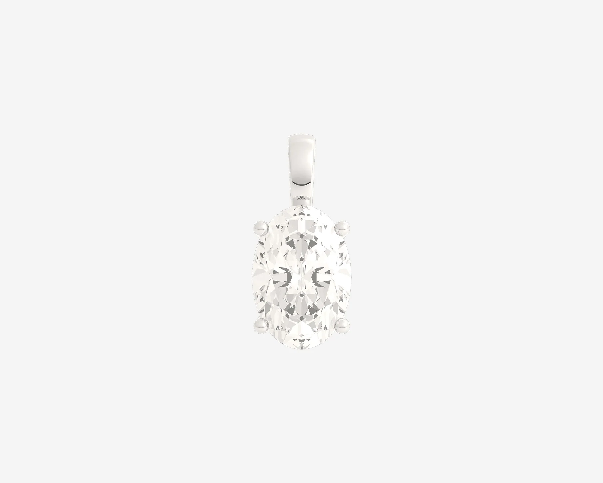 The Oval Diamond Pendant - Image 8