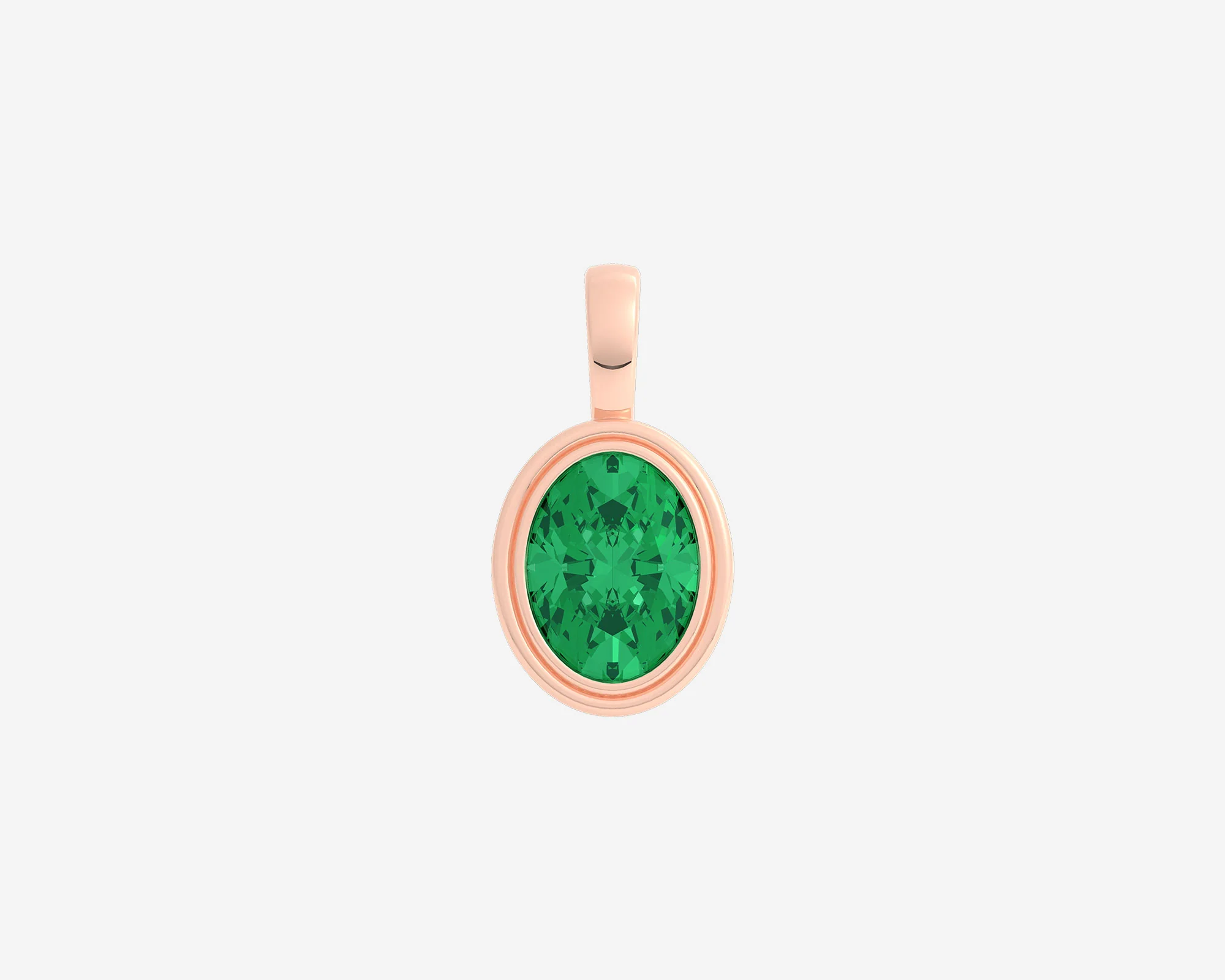 The Oval Gem Bezel Pendant - Image 6