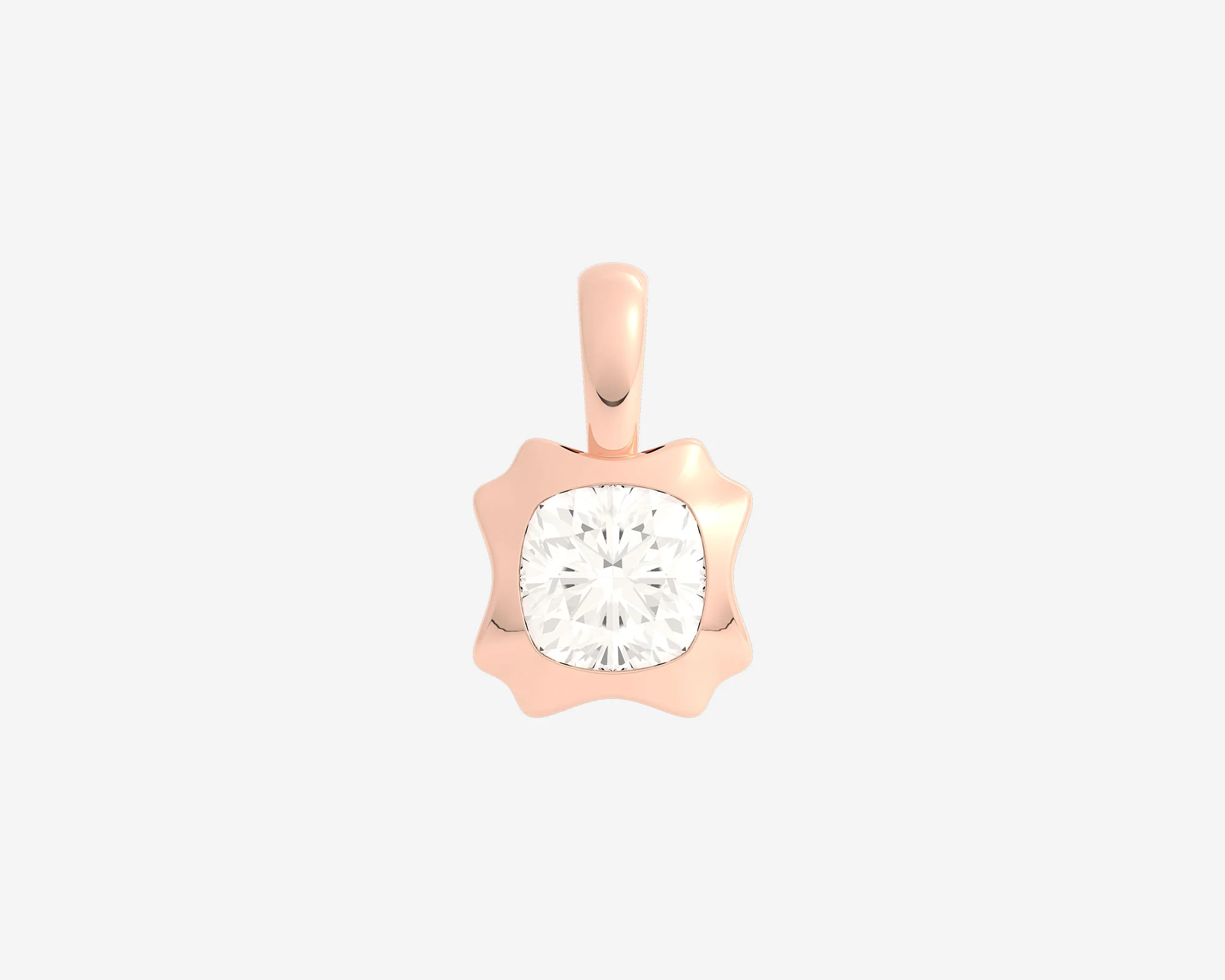 The Portrait Diamond Pendant — Cushion - Image 2
