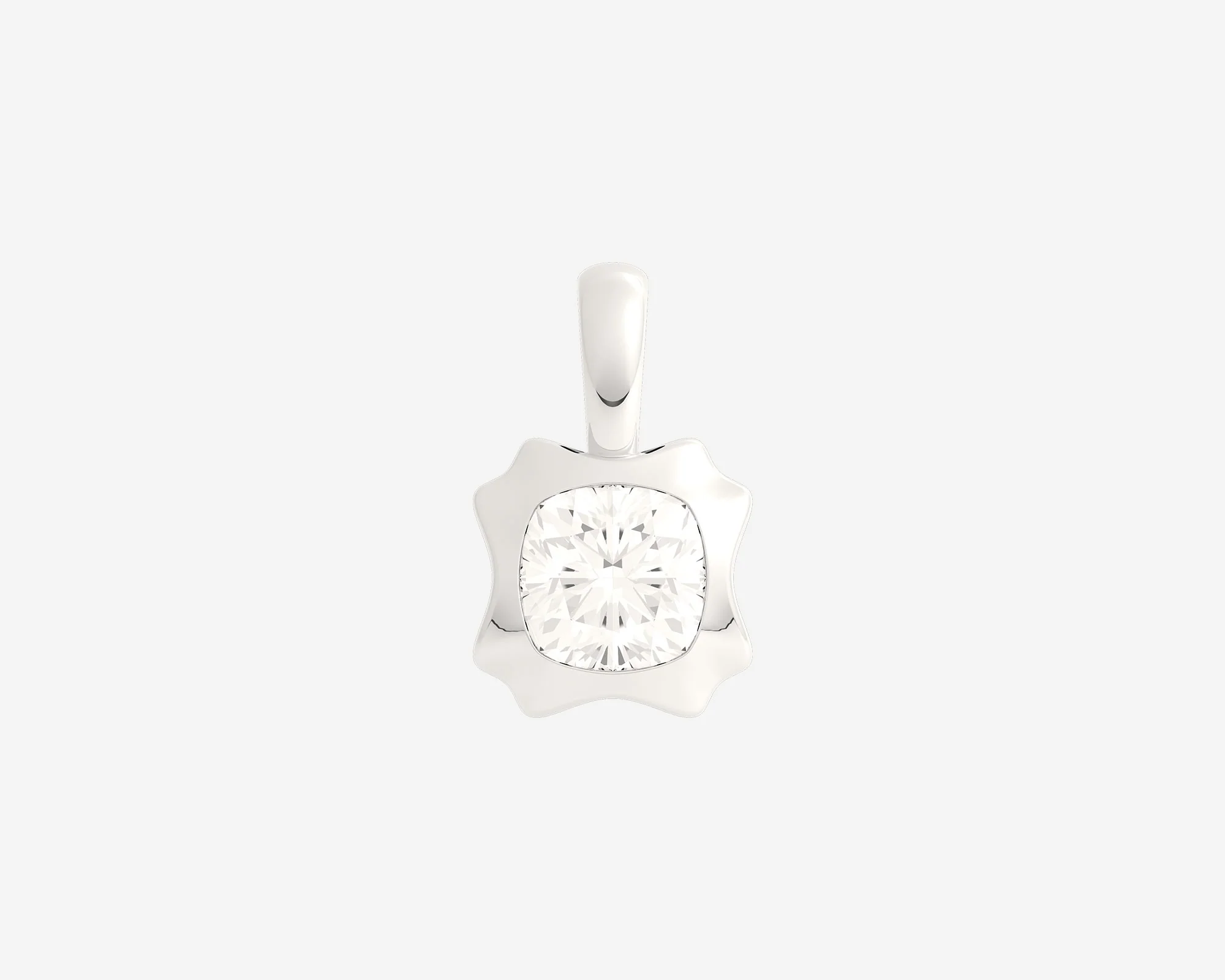 The Portrait Diamond Pendant — Cushion - Image 3