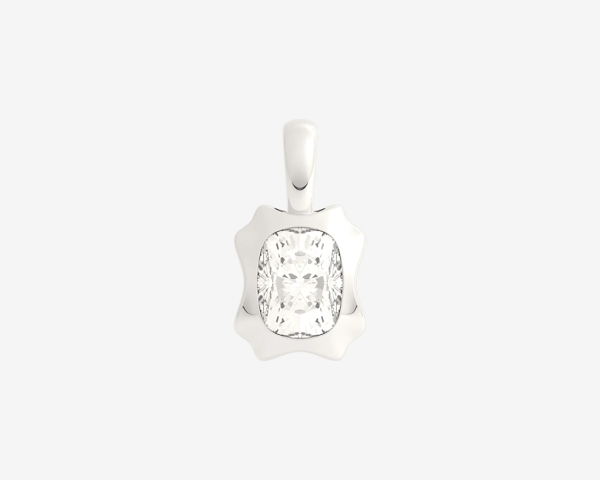 The Portrait Diamond Pendant — Elongated Cushion - Image 3