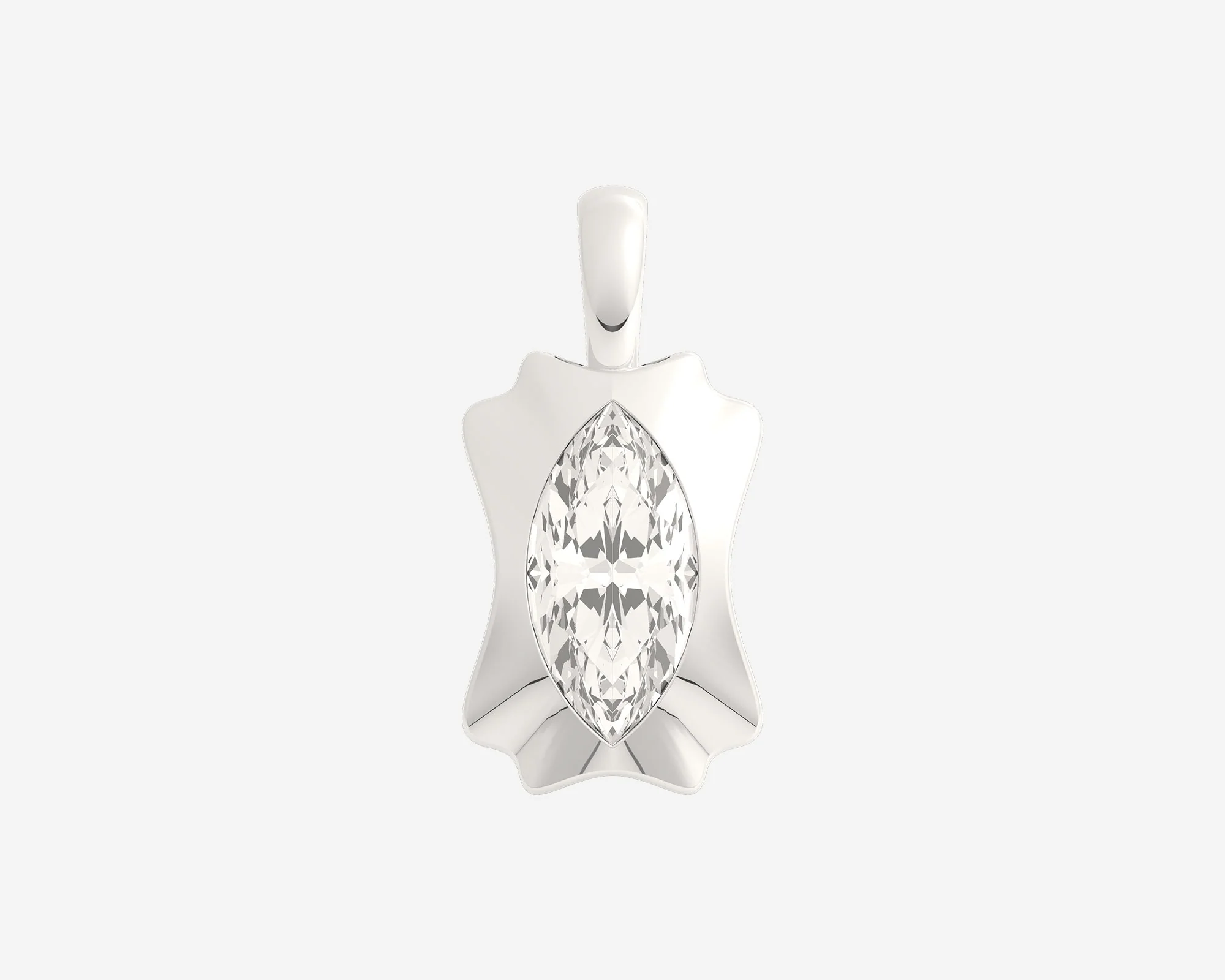 The Portrait Diamond Pendant — Marquise - Image 2