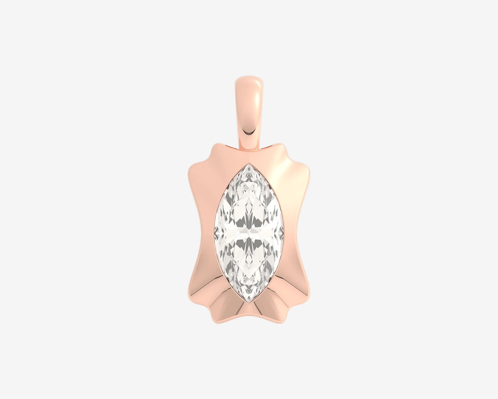 The Portrait Diamond Pendant — Marquise - Image 3