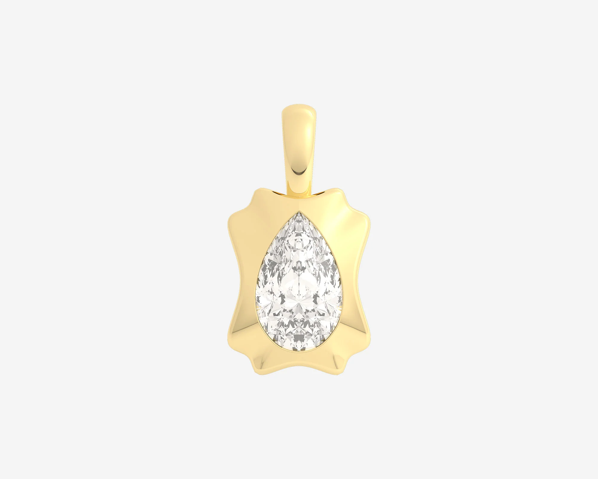 The Portrait Diamond Pendant — Pear
