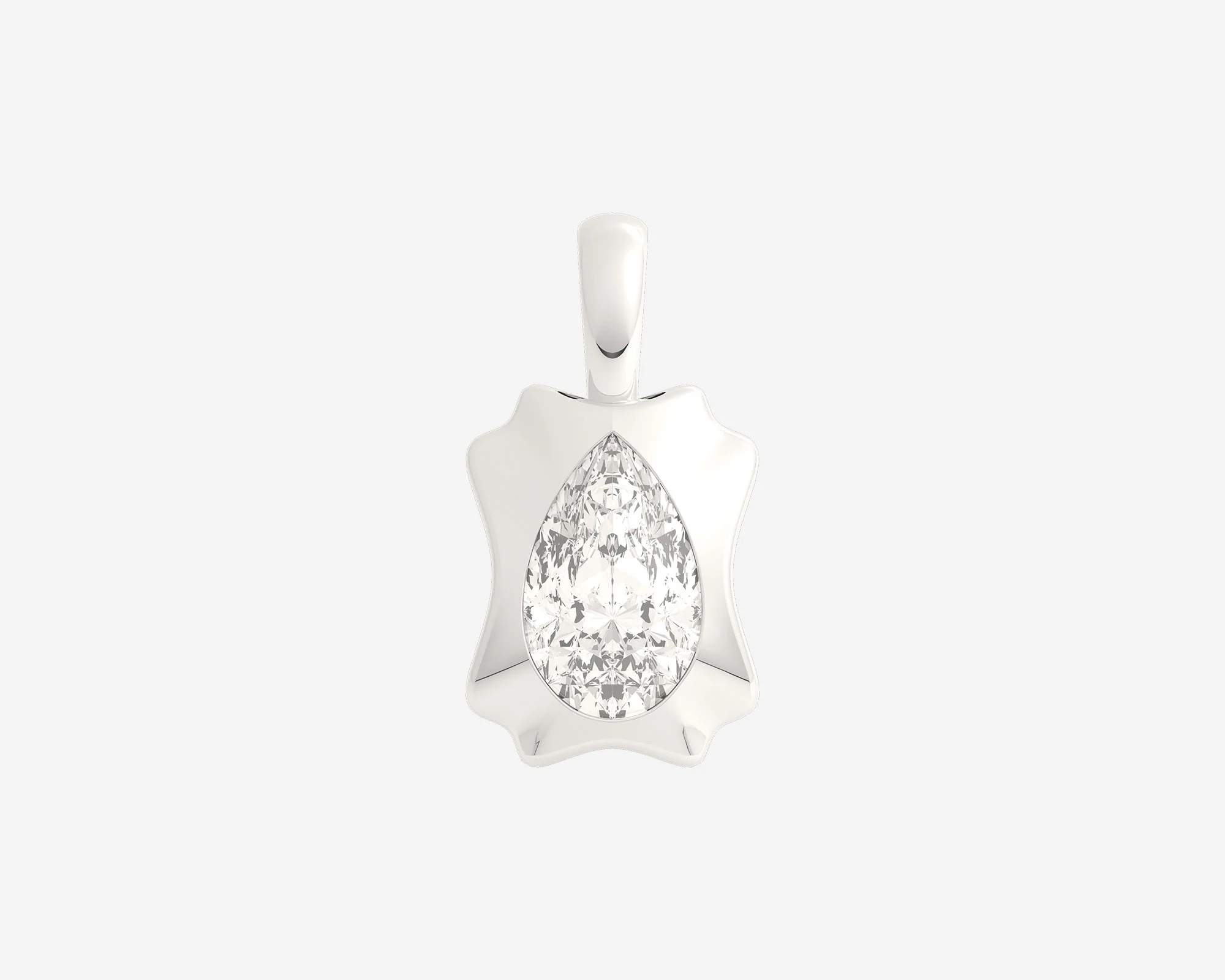 The Portrait Diamond Pendant — Pear - Image 2