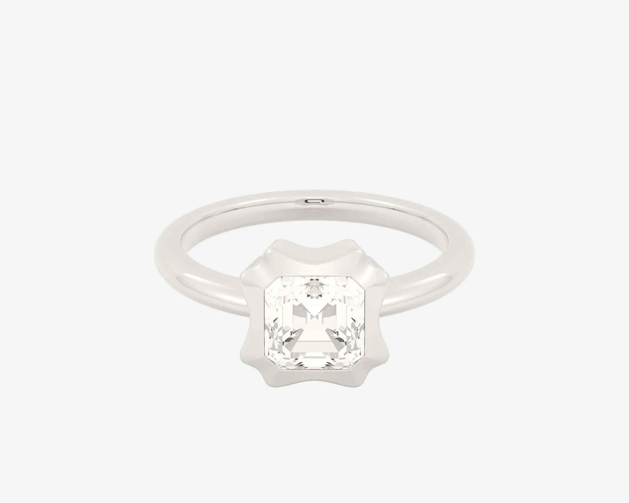 The Portrait Solitaire — Asscher - Image 2