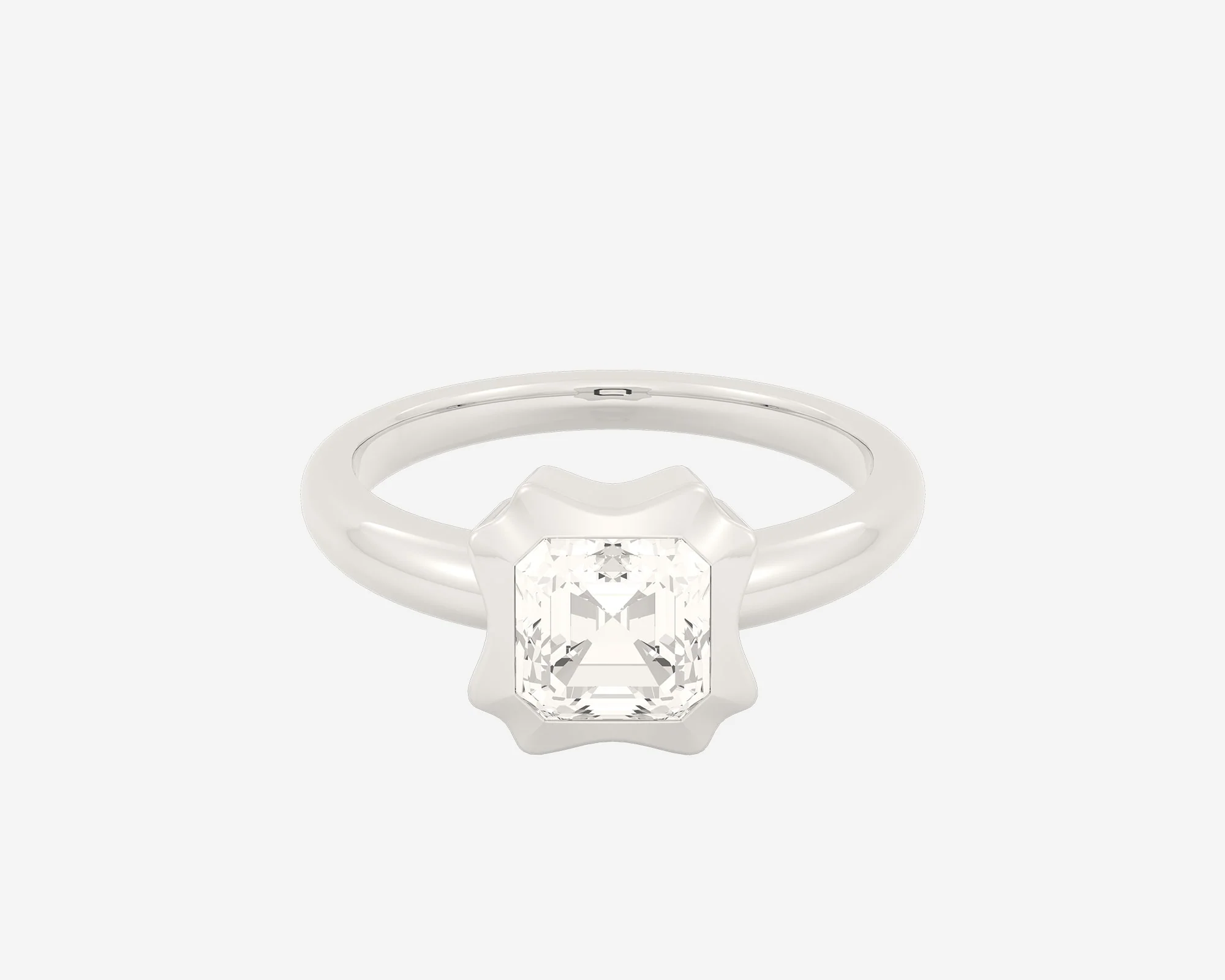 The Portrait Solitaire — Asscher - Image 5