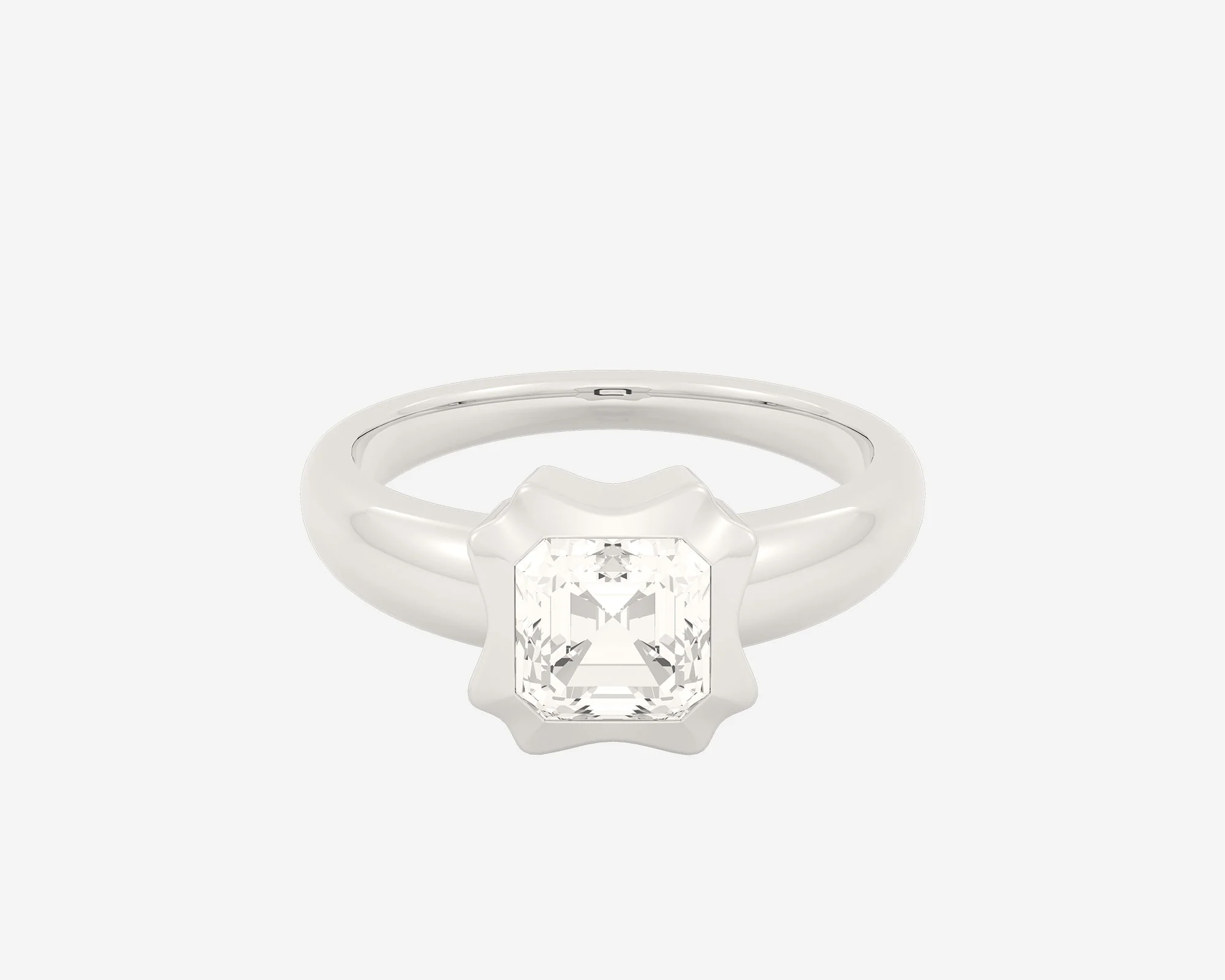 The Portrait Solitaire — Asscher - Image 8