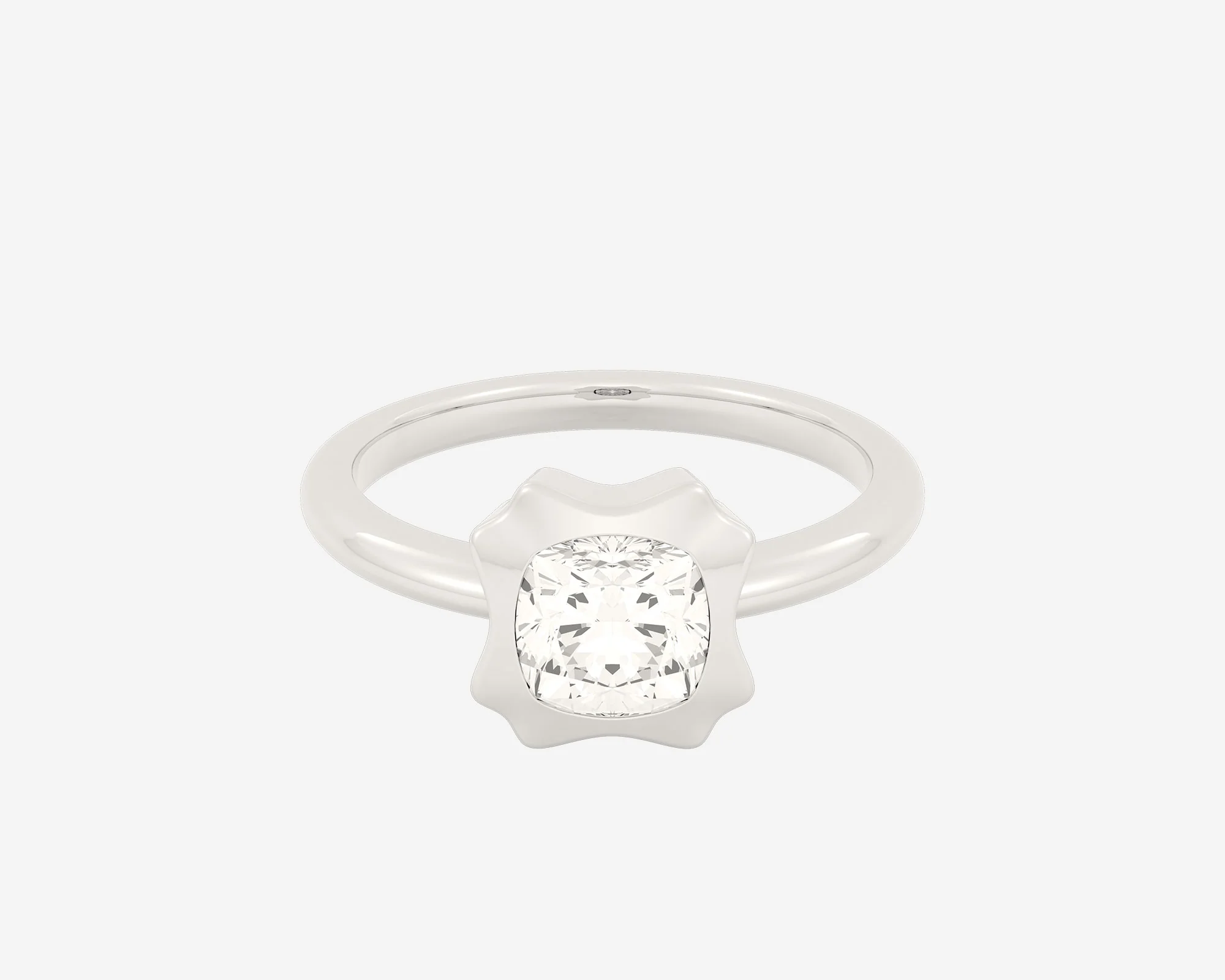 The Portrait Solitaire — Cushion - Image 2