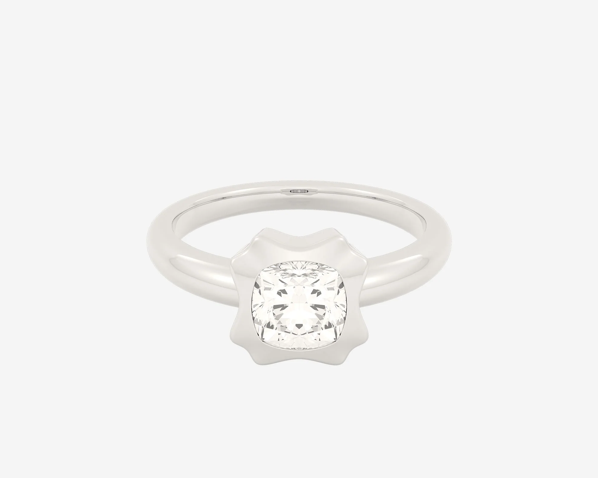 The Portrait Solitaire — Cushion - Image 5
