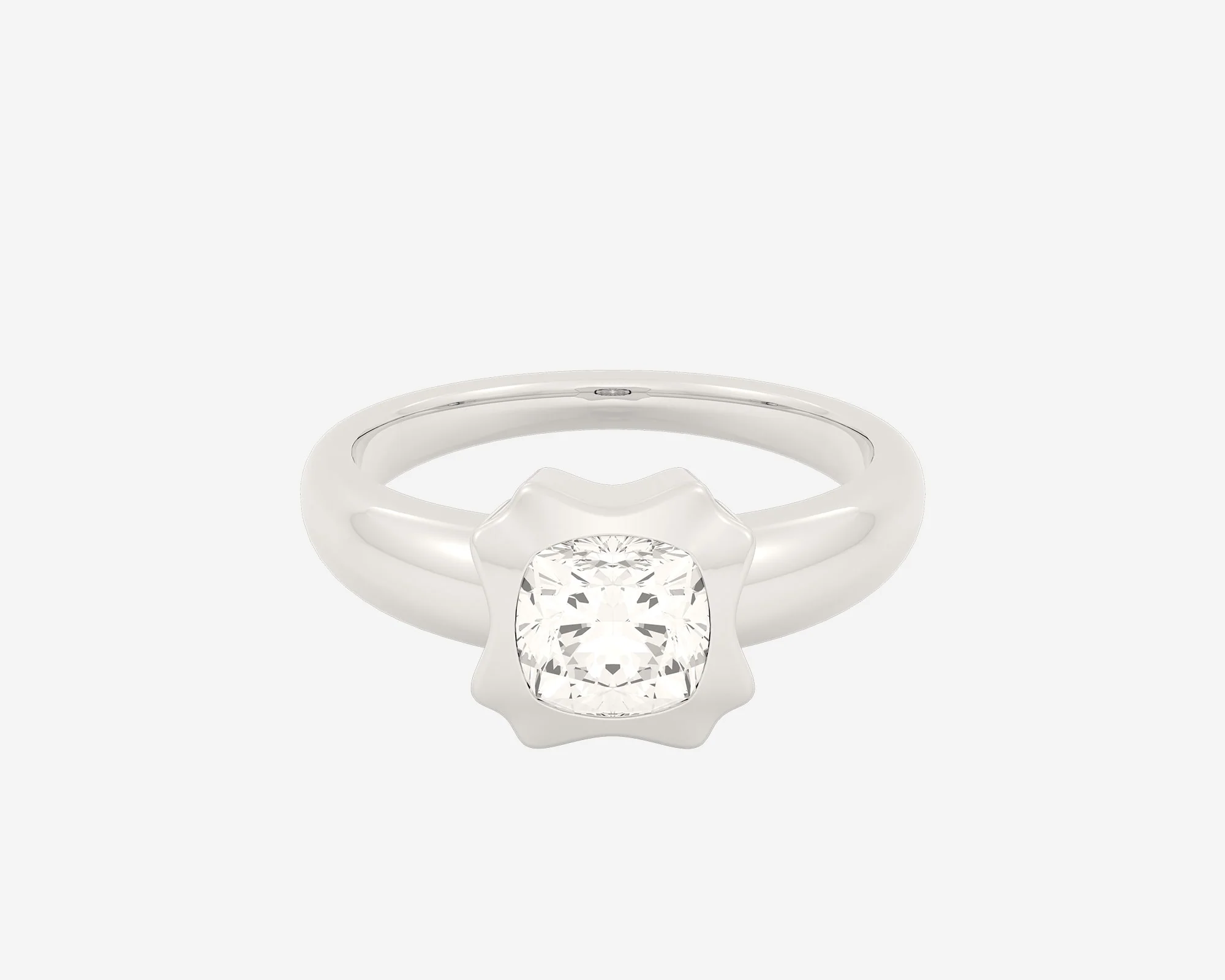 The Portrait Solitaire — Cushion - Image 8