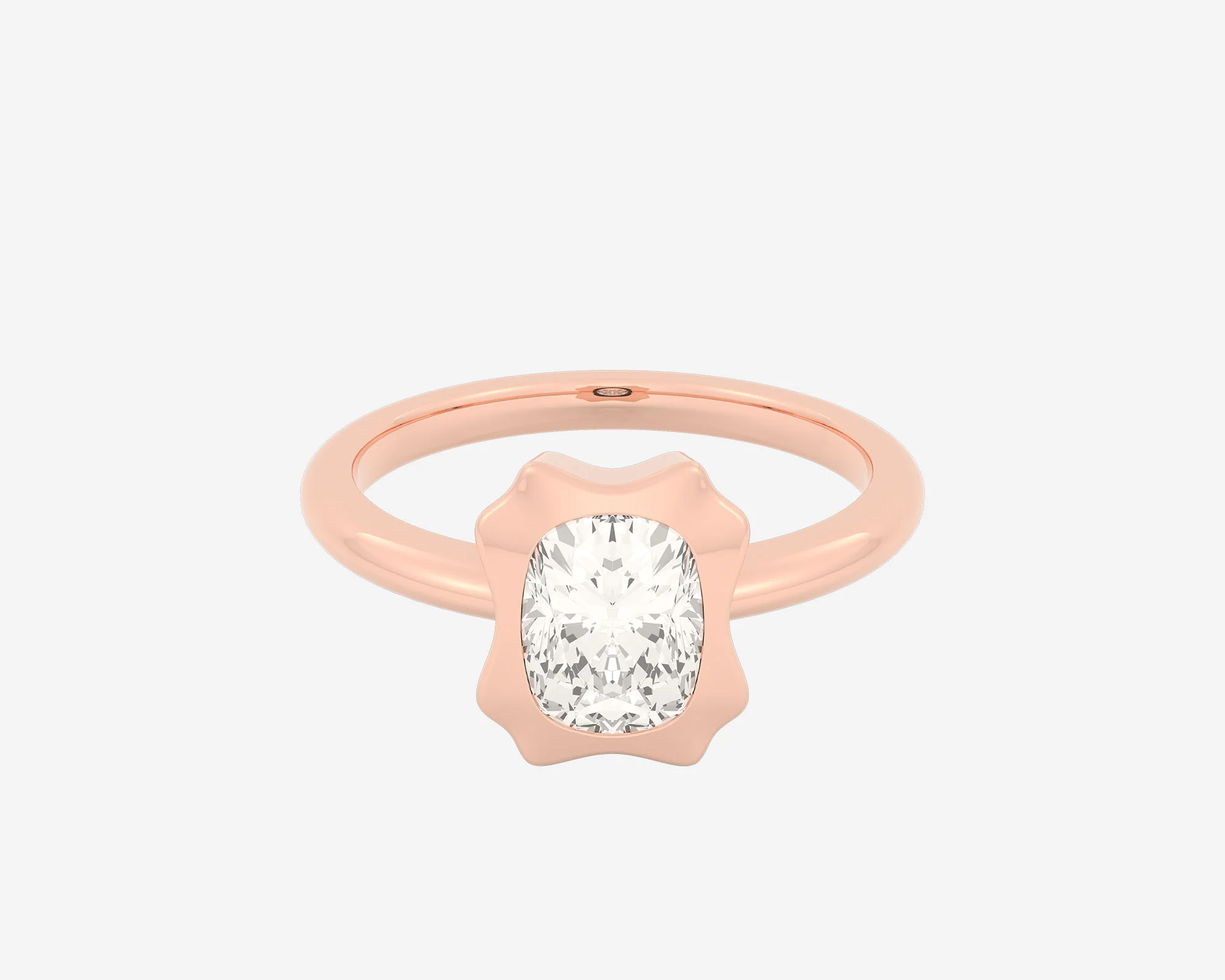 The Portrait Solitaire β Elongated Cushion - Image 3