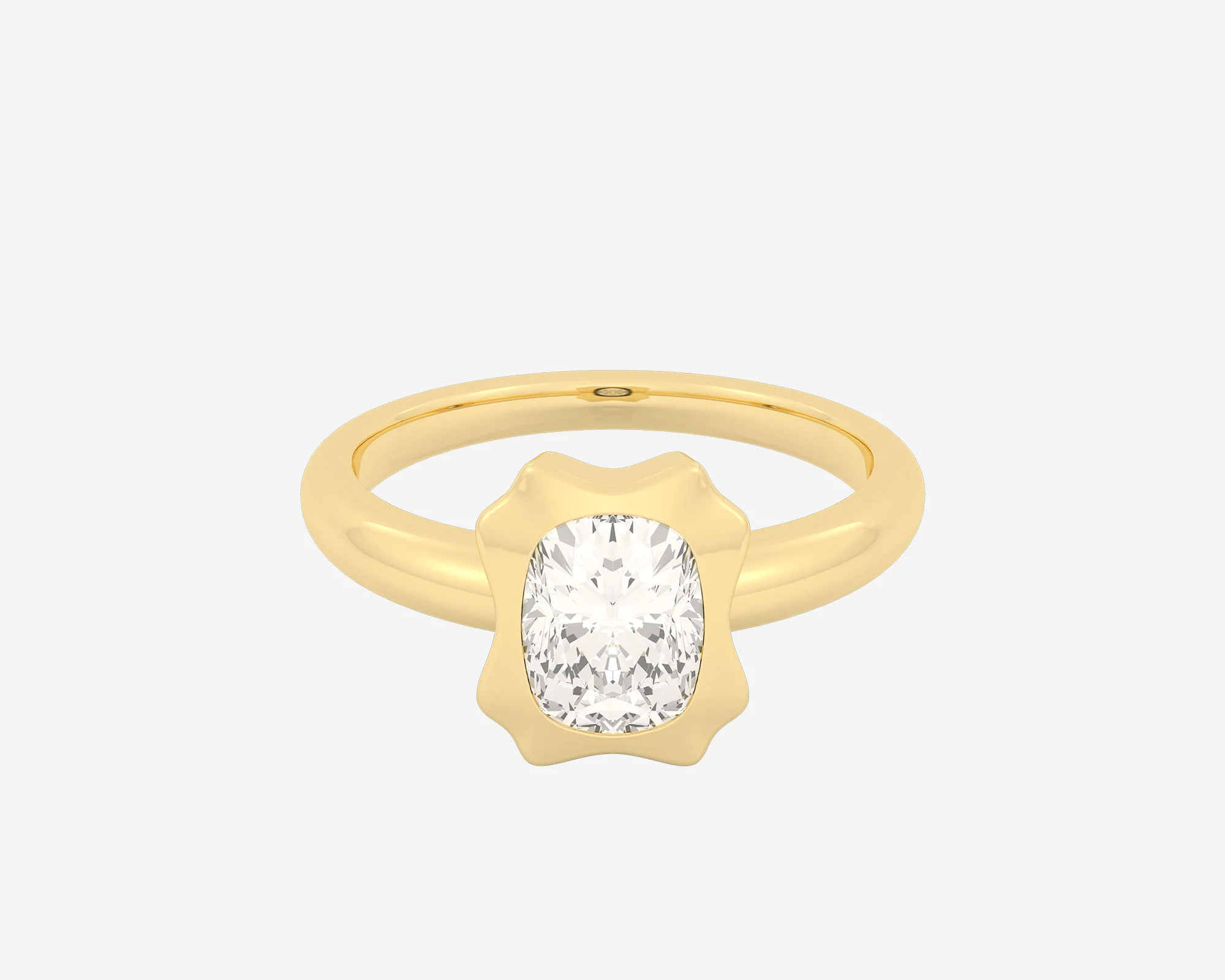The Portrait Solitaire β Elongated Cushion - Image 4