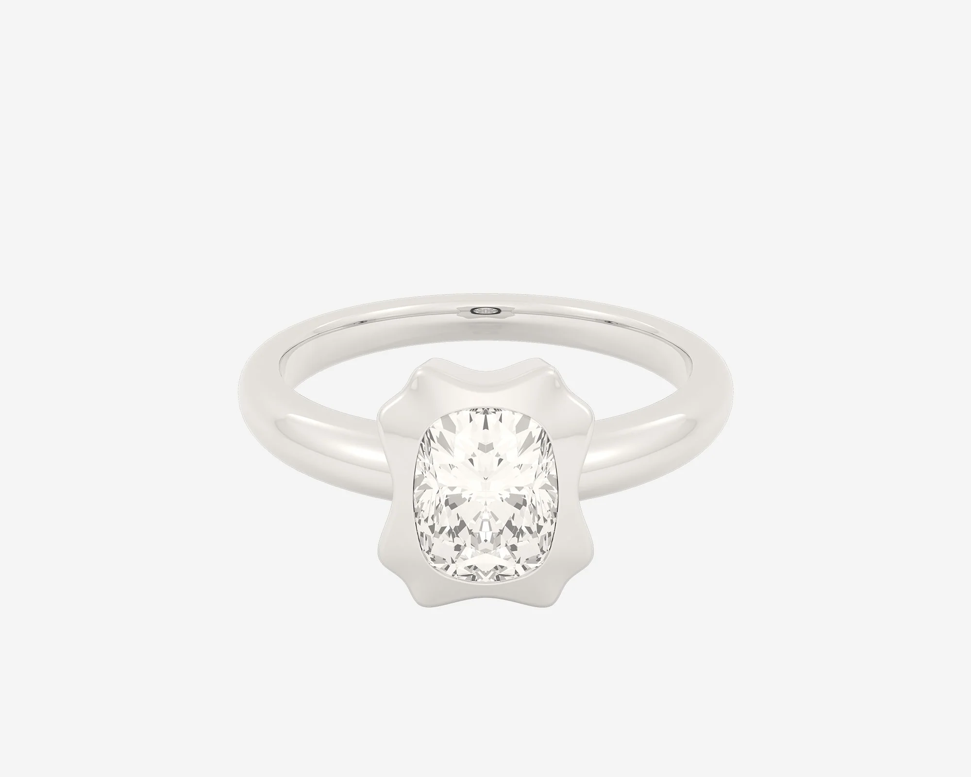 The Portrait Solitaire β Elongated Cushion - Image 5