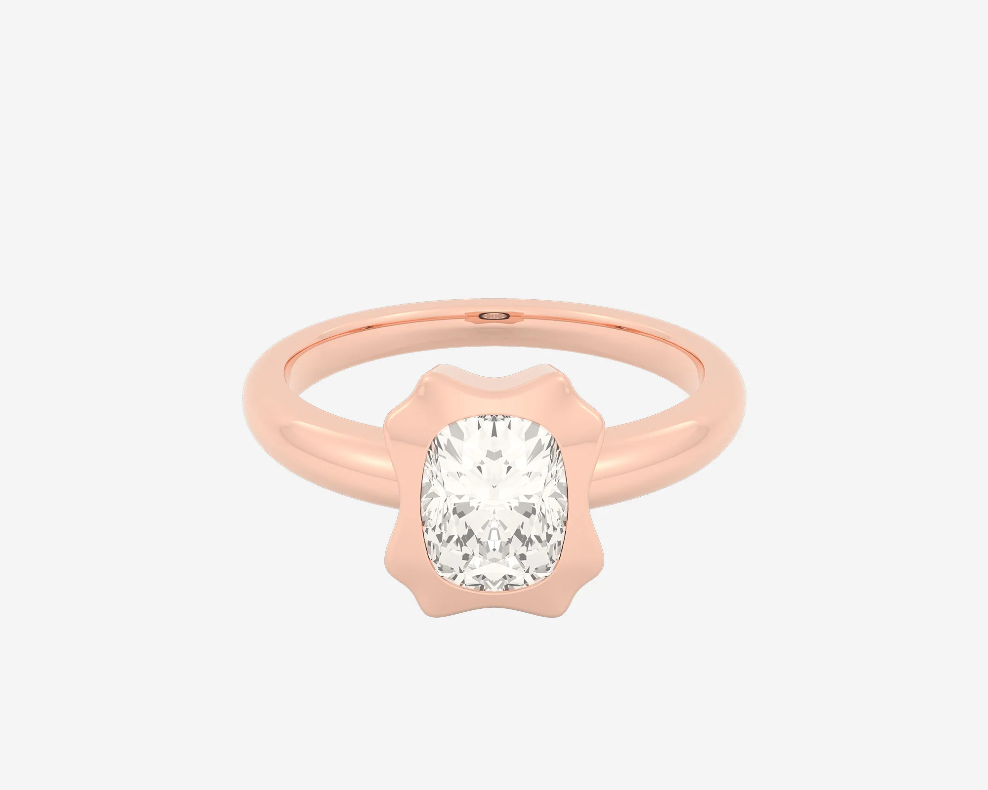 The Portrait Solitaire β Elongated Cushion - Image 6