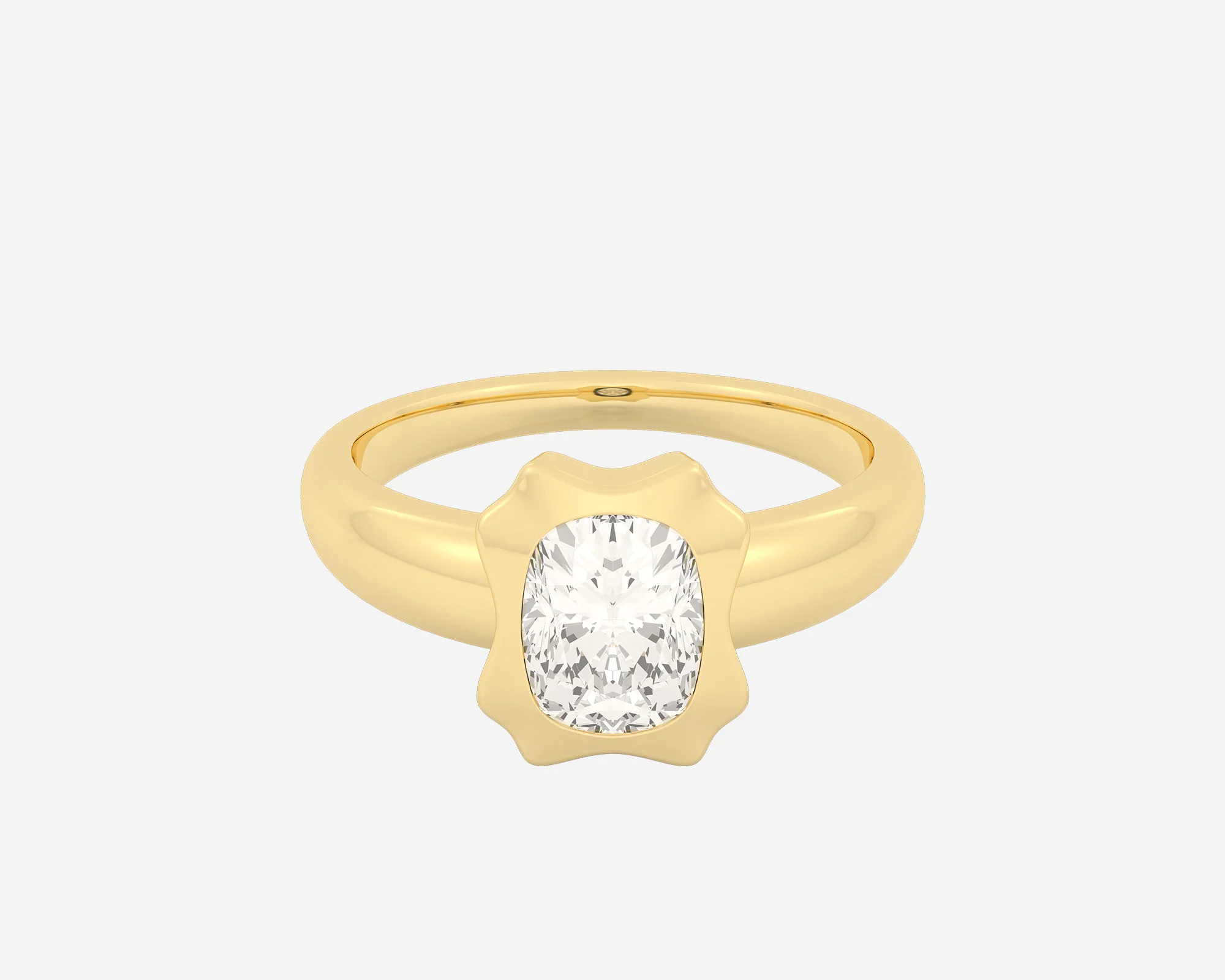 The Portrait Solitaire β Elongated Cushion - Image 7