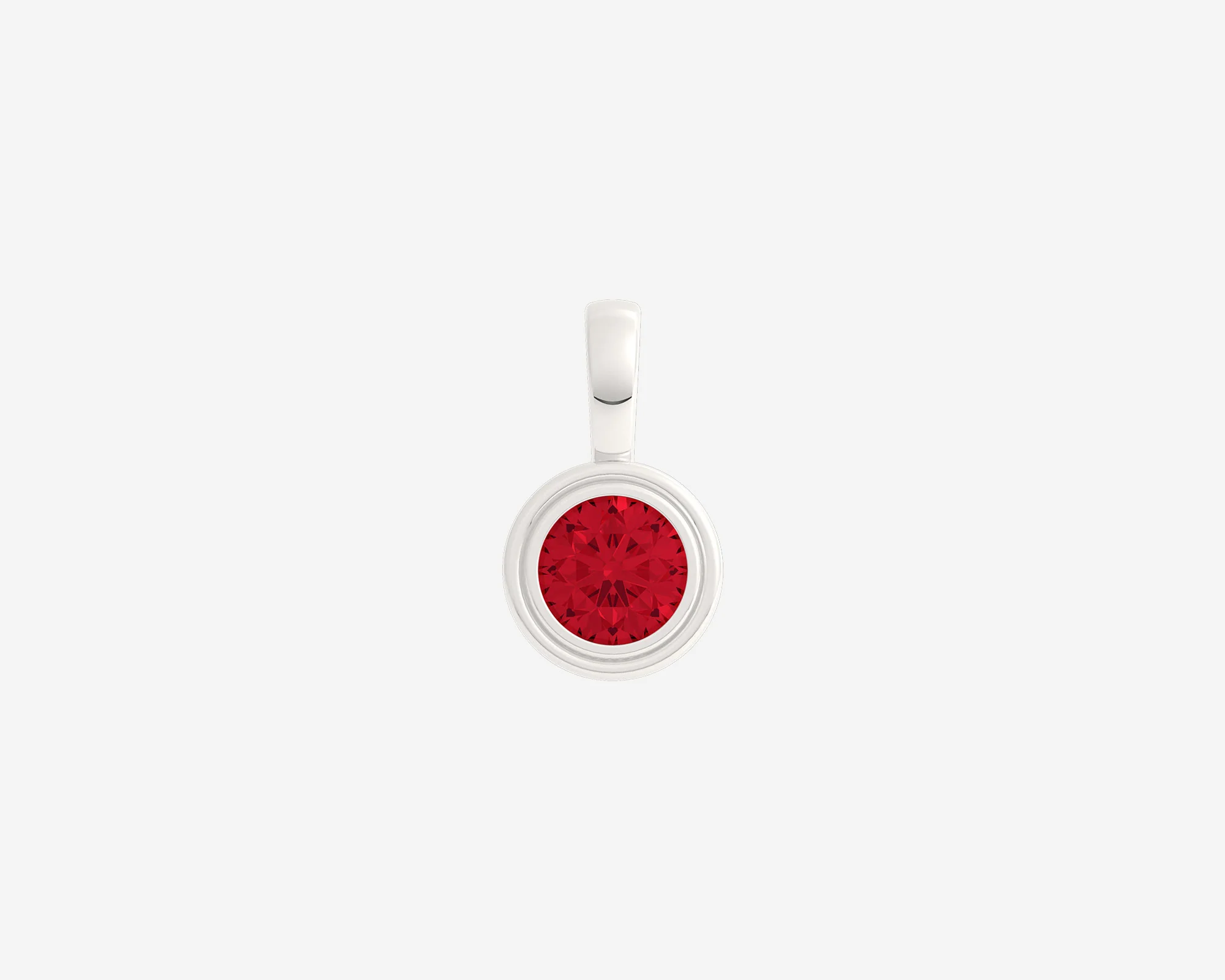 The Round Gem Bezel Pendant - Image 3