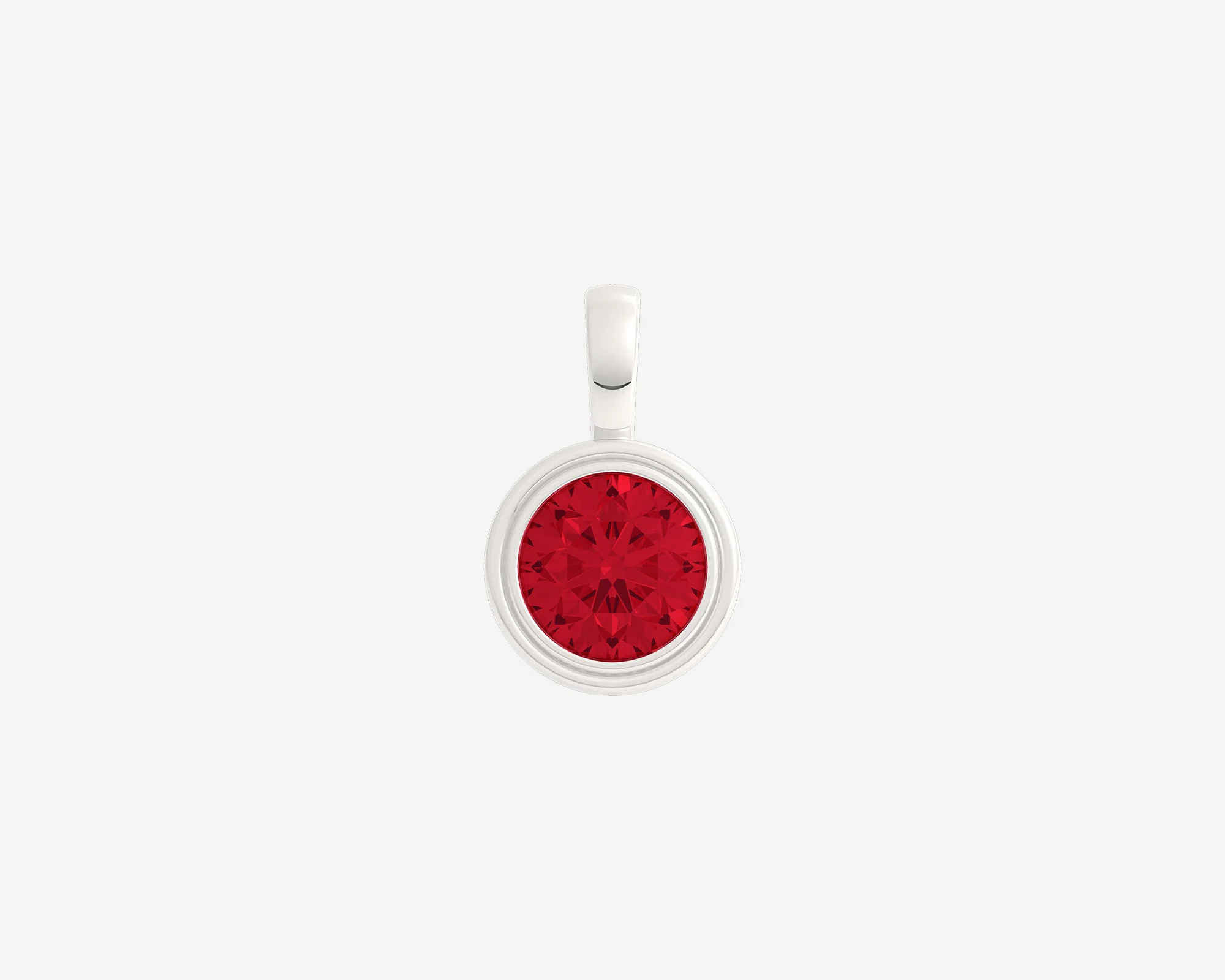 The Round Gem Bezel Pendant - Image 4