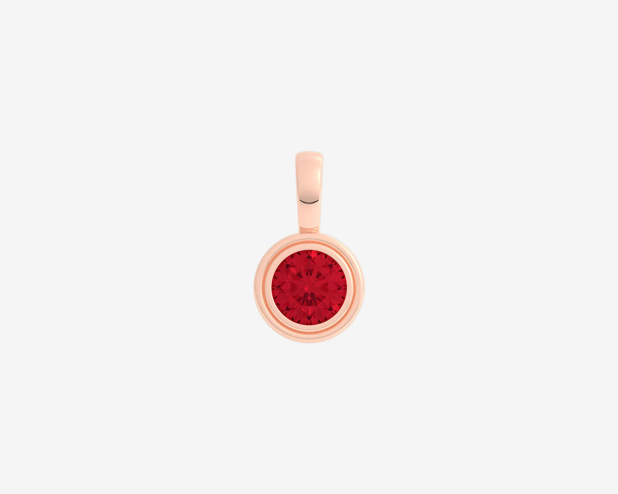 The Round Gem Bezel Pendant - Image 5