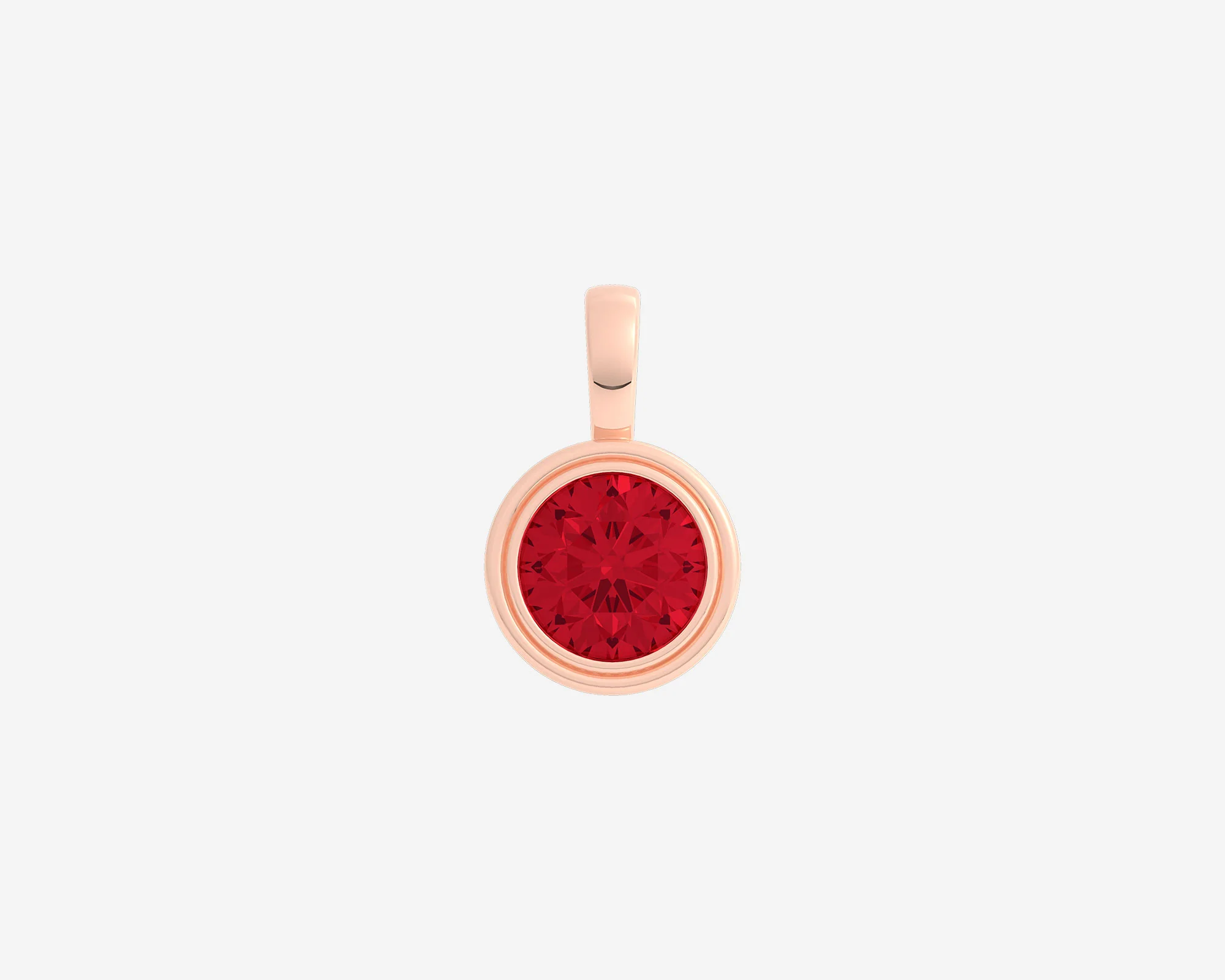The Round Gem Bezel Pendant - Image 6